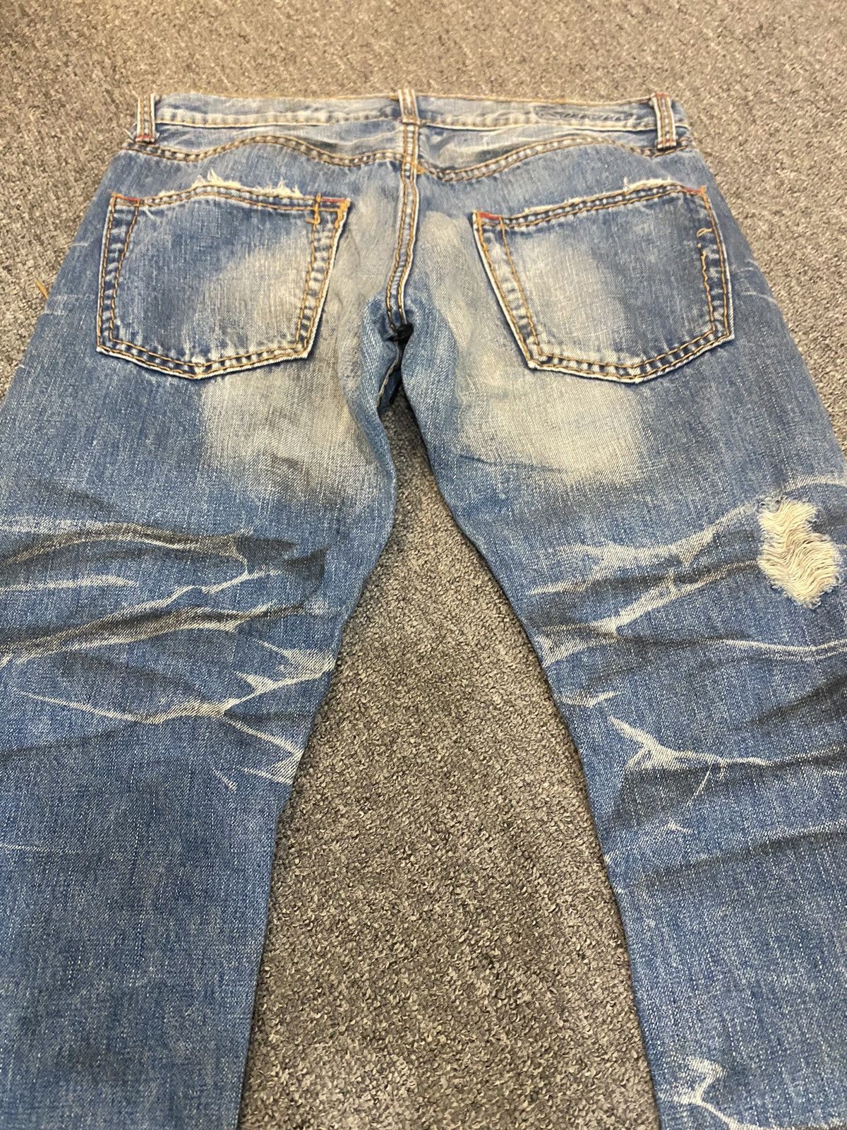 Hysteric Glamour × Japanese Brand Japan 🇯🇵 denim distressed Size US 31 - 3 Thumbnail