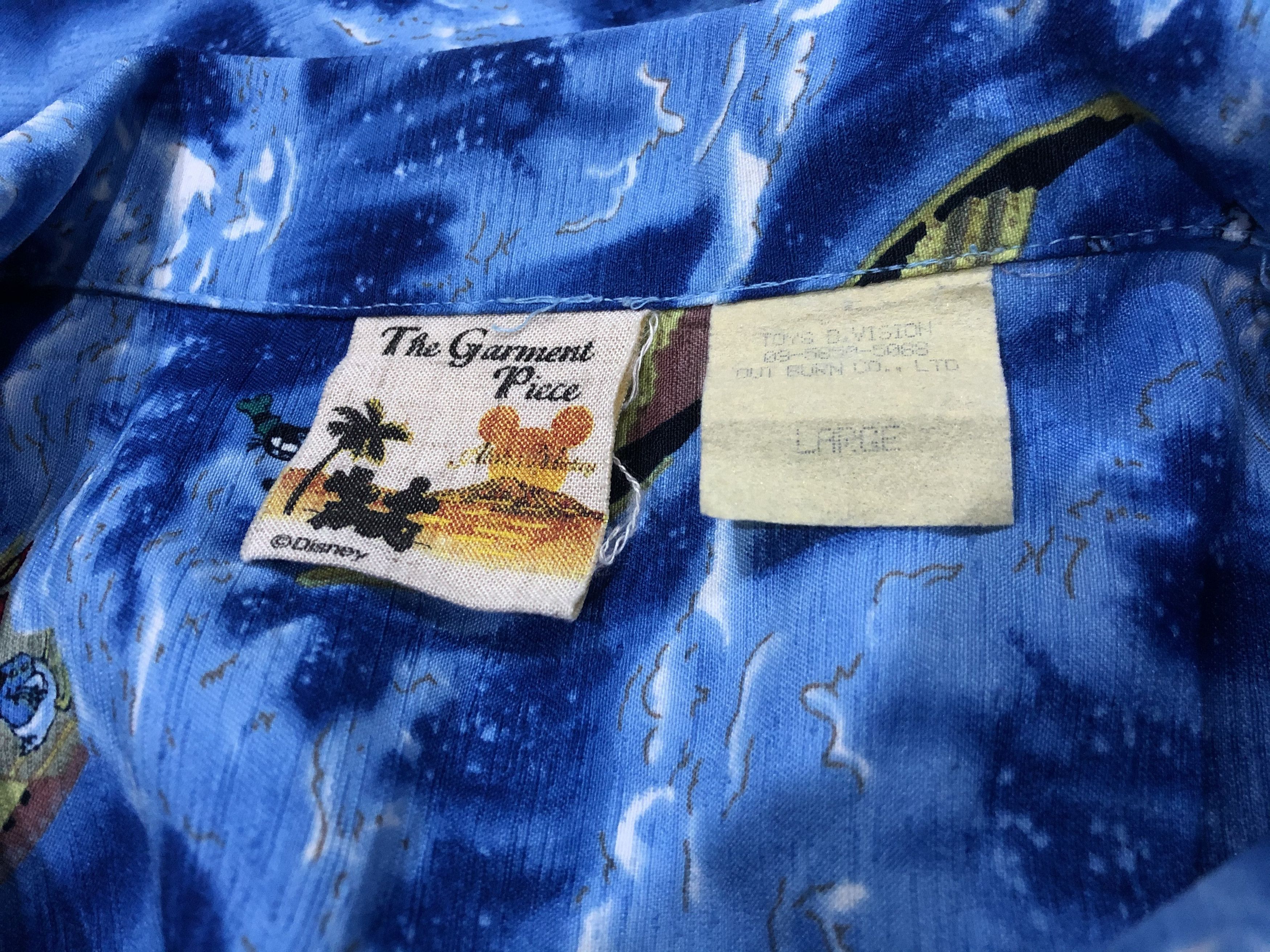 Mickey Mouse Vintage Disney Mickey Mouse Open Collar Hawaiian Shirt Size US L / EU 52-54 / 3 - 6 Thumbnail