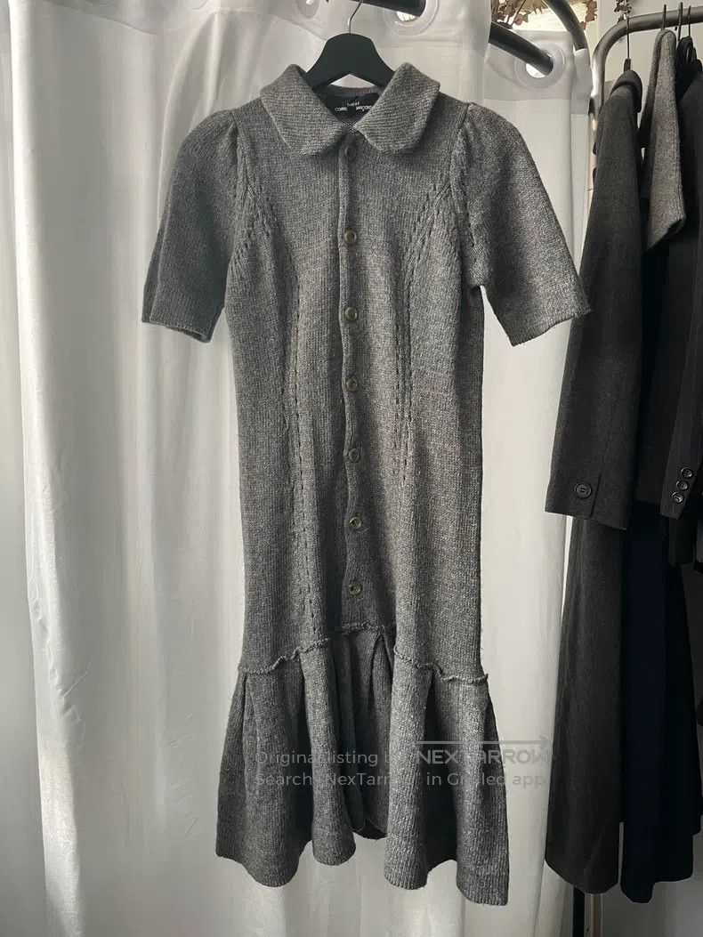 Comme des Garcons Comme Des Garcons Woolen short-sleeved knit dress Size S / US 4 / IT 40 - 1 Thumbnail