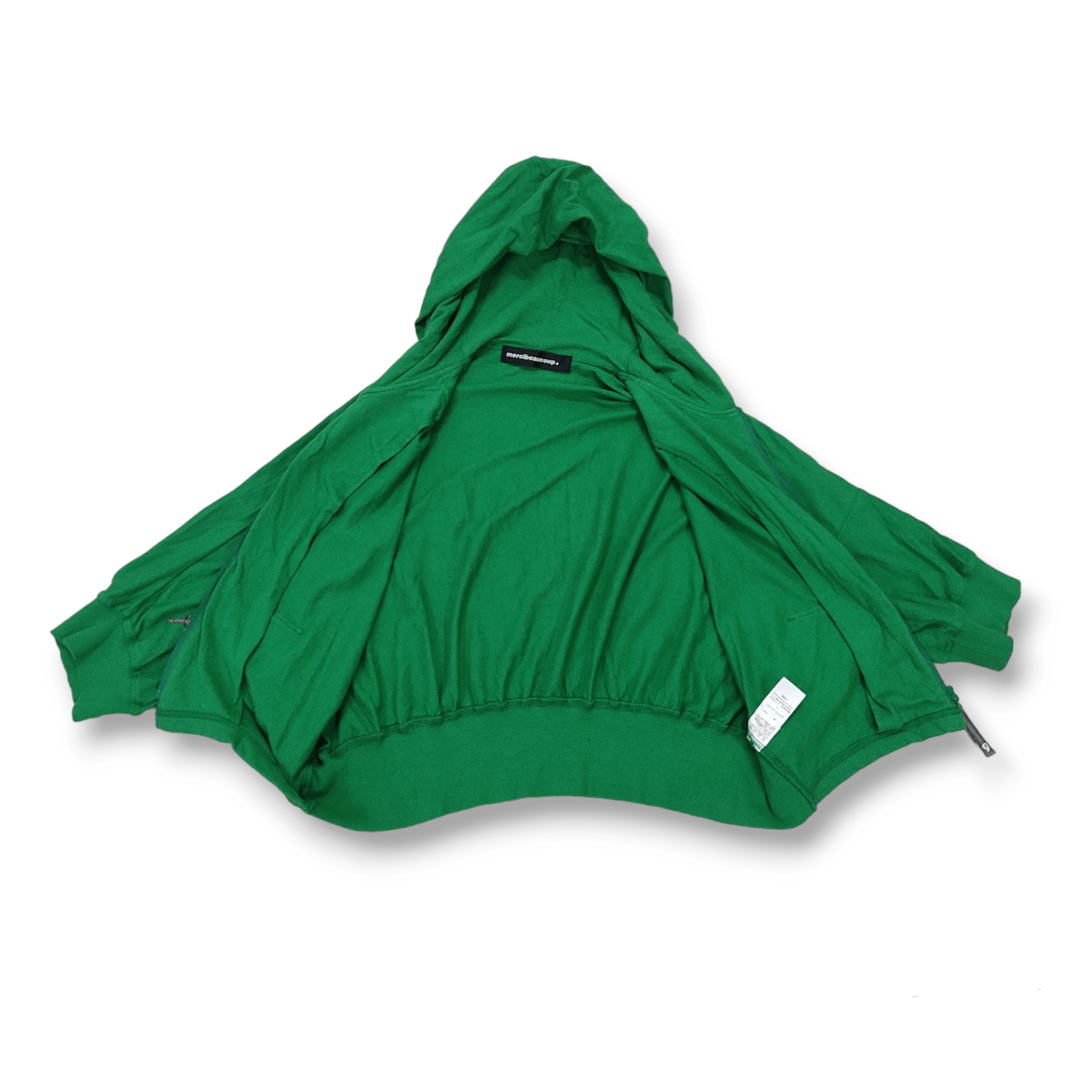 Issey Miyake MERCIBEAUCOUP Gecko Cropped Baggy Hooded Zipper Sweatshirt Size M / US 6-8 / IT 42-44 - 2 Thumbnail