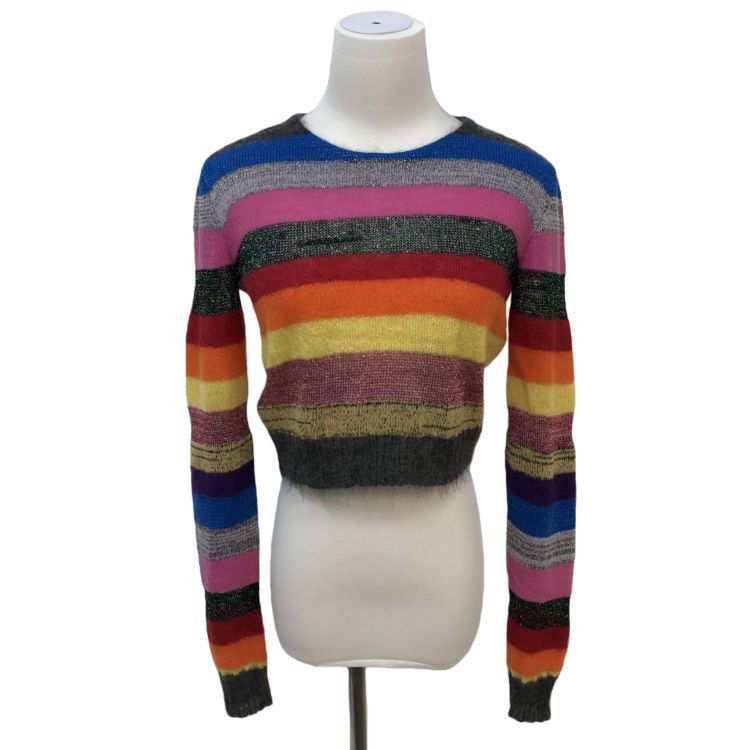Miu Miu Miu Miu Striped Mohair Sweater Size 38 Size XS / US 0-2 / IT 36-38 - 1 Thumbnail