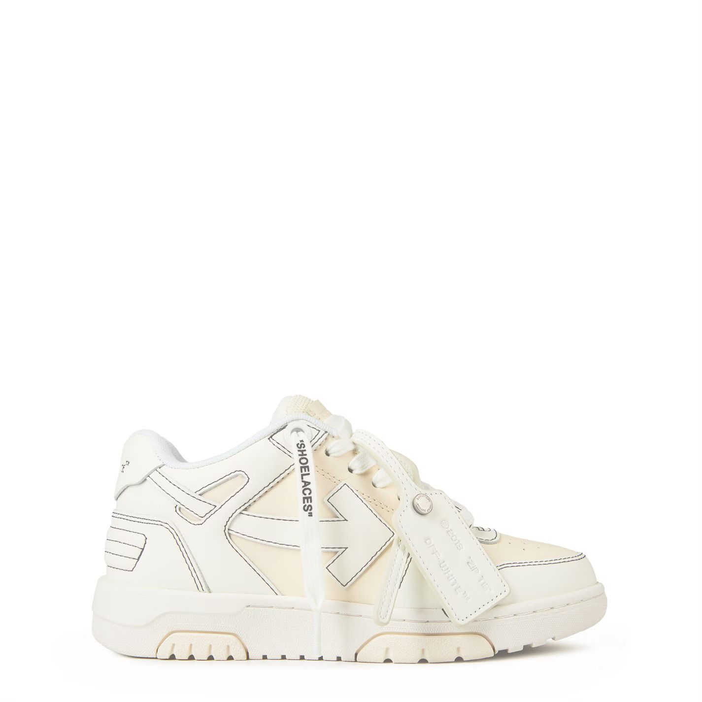 Off-White o1g2r1mq1224 Office Trainer in White & Beige Size US 10 / IT 40 - 1 Thumbnail