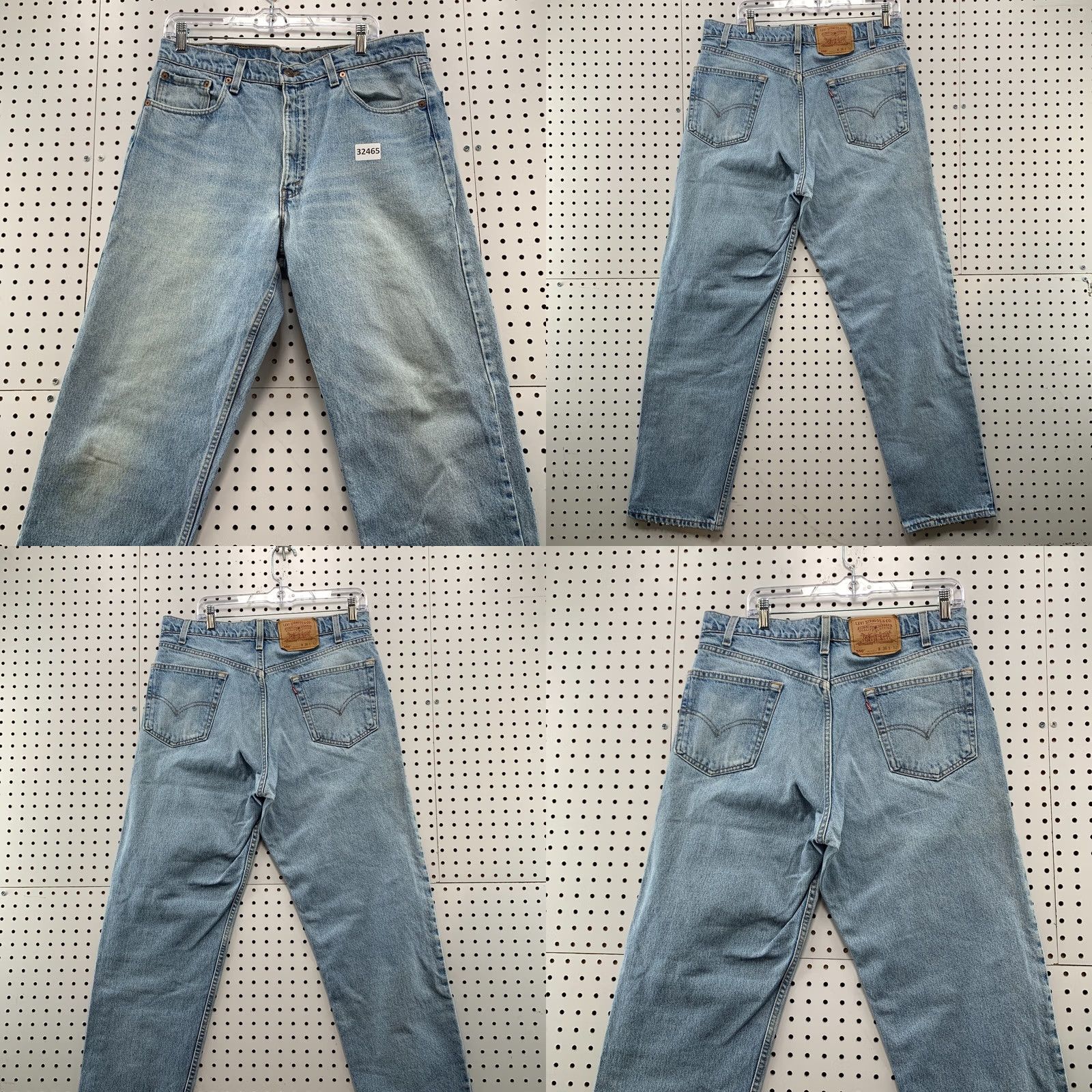Levi's VINTAGE Levis 550 Jeans Men 36x32 Fits 35x30.5 Blue Denim Relaxed Made USA 90s Size US 36 / EU 52 - 8 Thumbnail