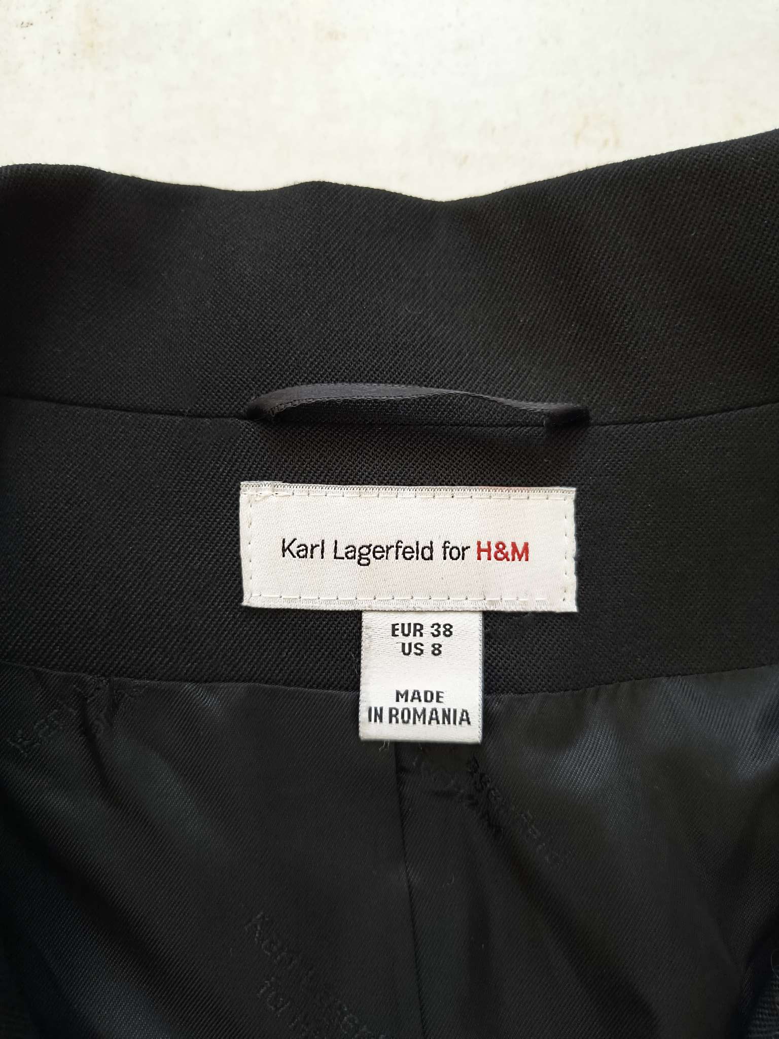 Karl Lagerfeld Black jacket Karl Lagerfeld for H&M Size M / US 6-8 / IT 42-44 - 2 Thumbnail