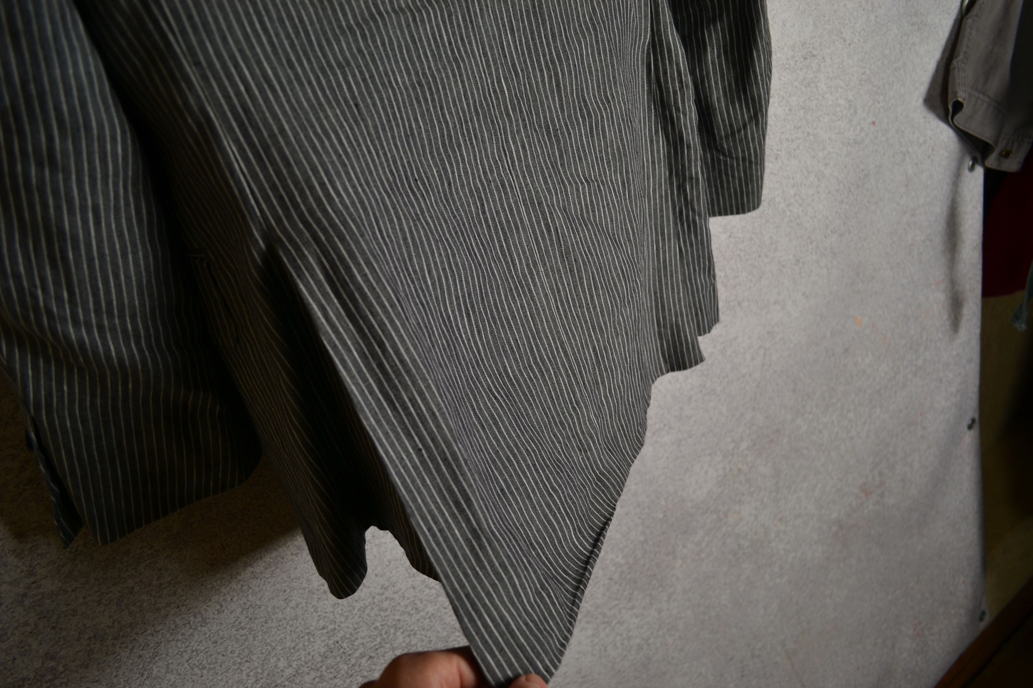 Suitsupply Suitsupply Striped Gray Pure Linen Blazer EUR 44, UK 35 Size 36S - 6 Thumbnail