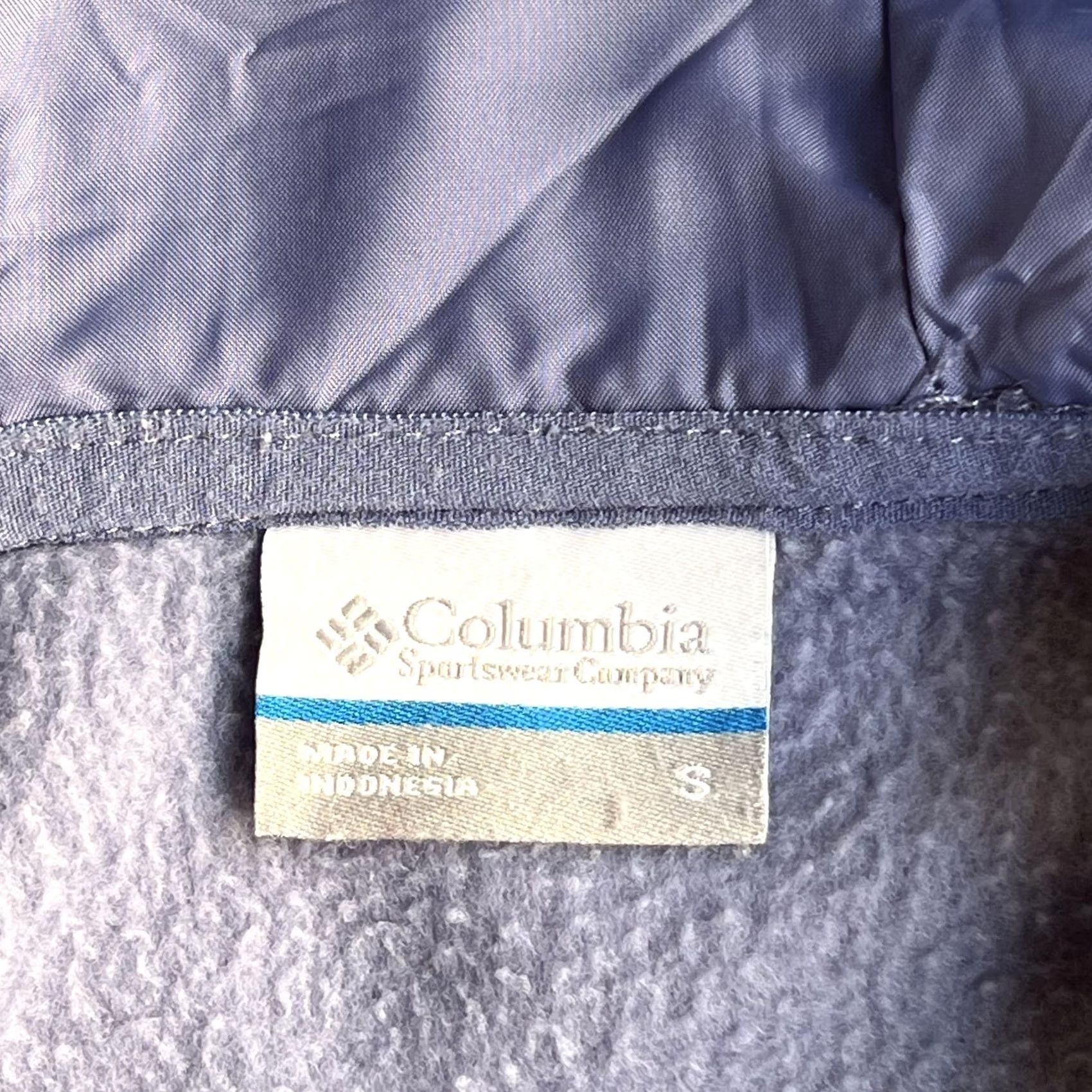 Vintage Columbia Jacket Womens Small Purple Hooded Fleece Full Zip Longline Pockets Size S / US 4 / IT 40 - 4 Thumbnail