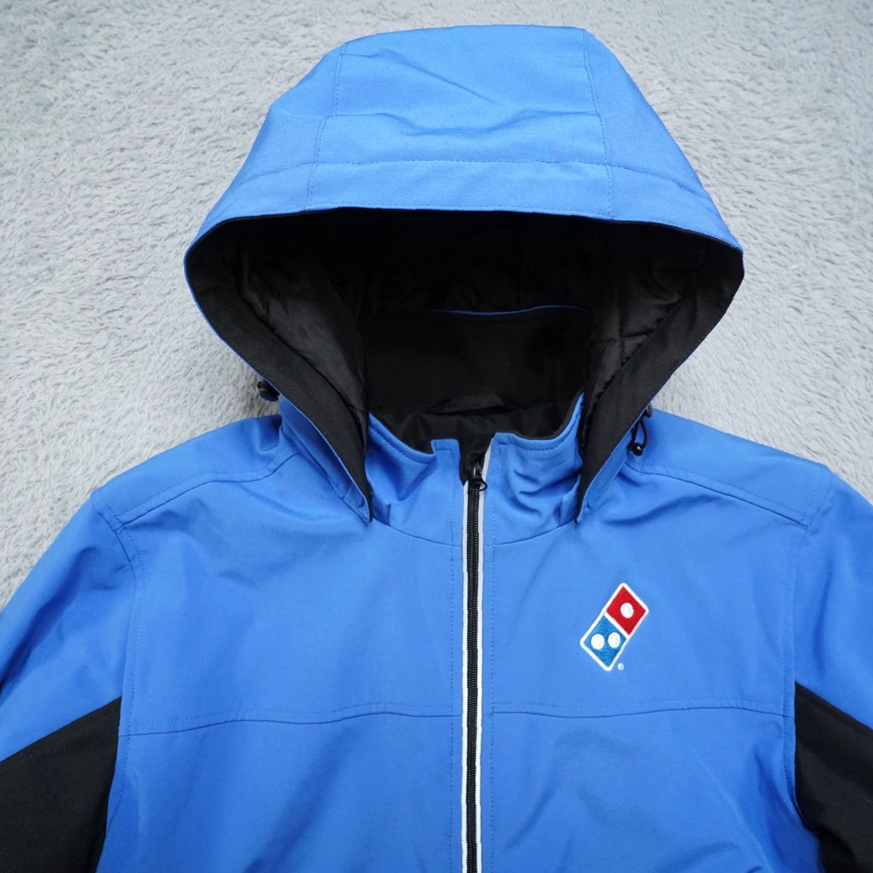 Vintage Domino Winter Jacket Mens M Blue Waterproof Full Zip Insulated Windbreaker Delivery Driver Logo Vintage: No (adjusted within rules?) Size US M / EU 48-50 / 2 - 5 Thumbnail