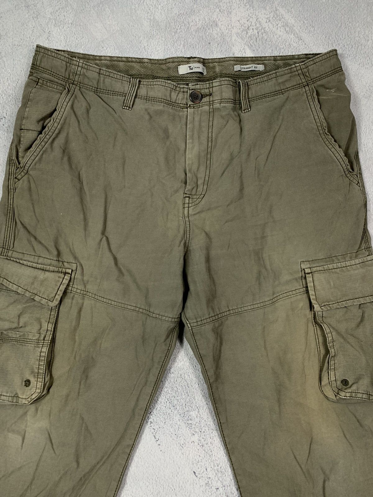 Vintage Vintage Y2K cargo faded wide pants outdoor style size 38 Size US 38 / EU 54 - 2 Thumbnail