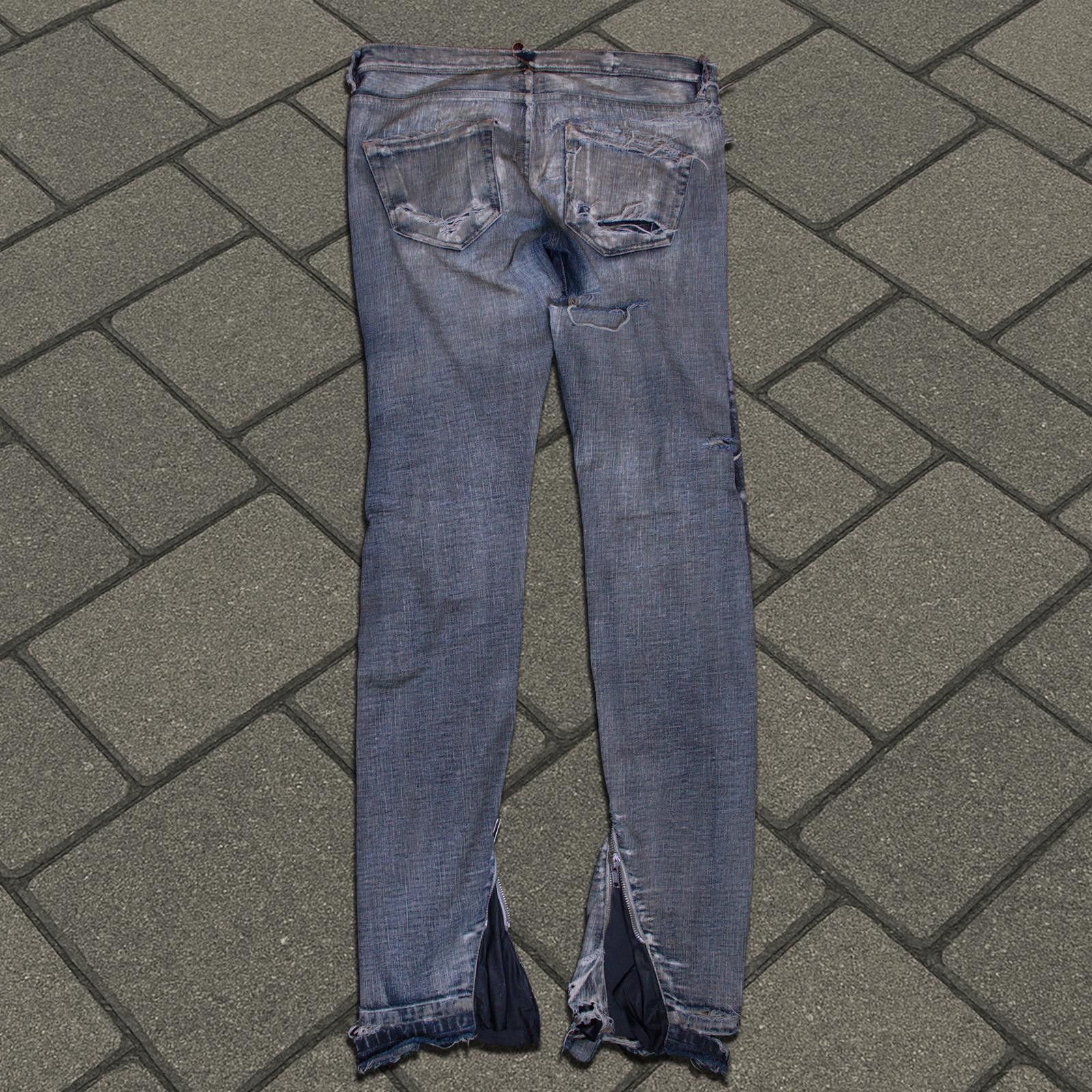 Rick Owens SS09 Rick Owens Acid Wash Banana Cut Denim Size US 29 - 3 Thumbnail
