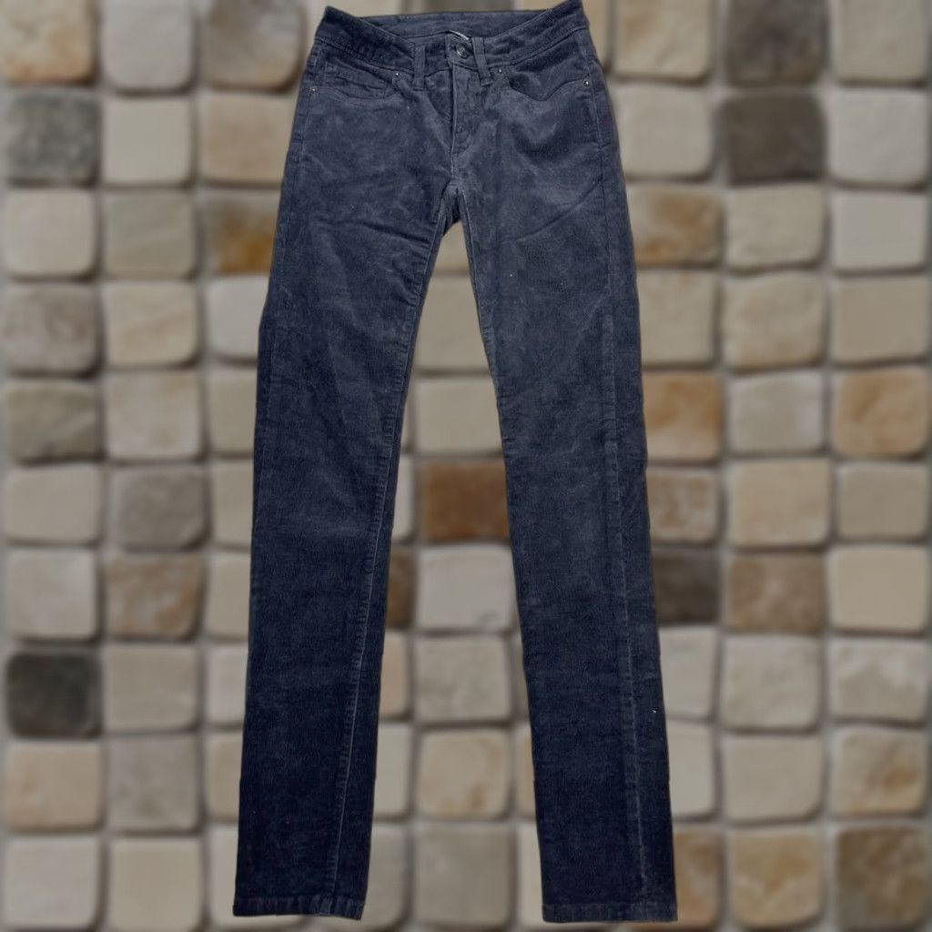 Patagonia Patagonia Pants Womens 24 Corduroy Blue Logo Skinny Low Rise Size 42" / US 20 - 1 Thumbnail