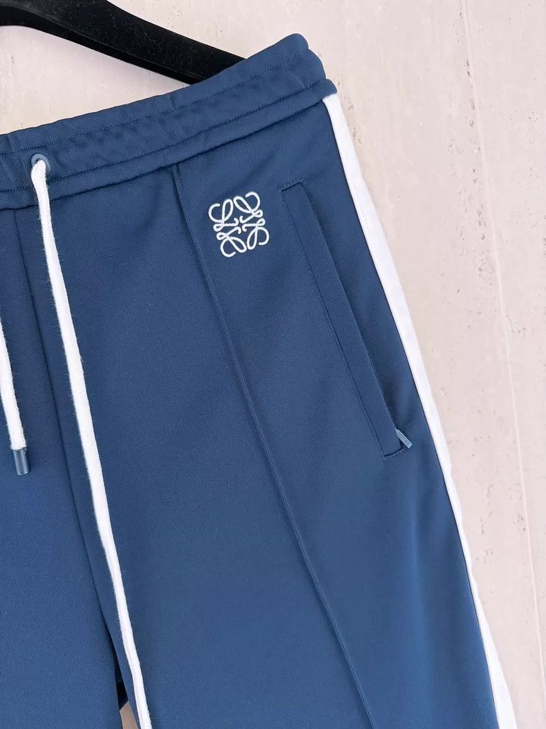 Loewe LOEWE sizeS Navy blue striped logo sweatpants Size 28" / US 6 / IT 42 - 3 Thumbnail