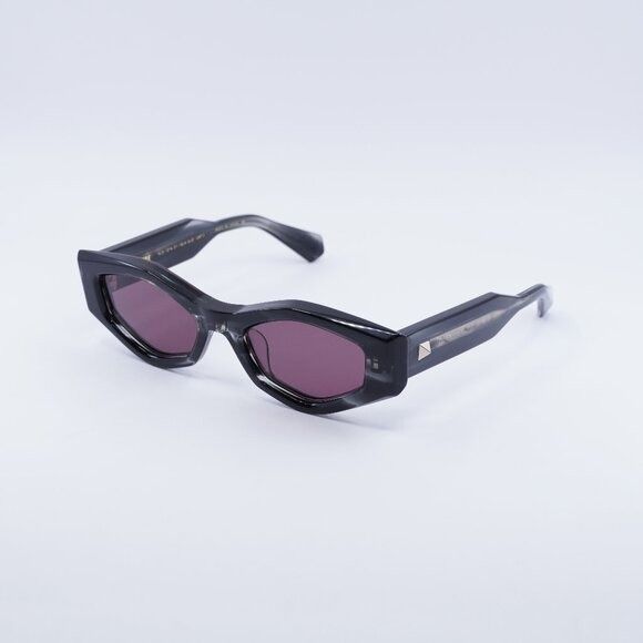 Valentino V-TRE VLS-101A Sunglasses Shiny Black Cat Eye
