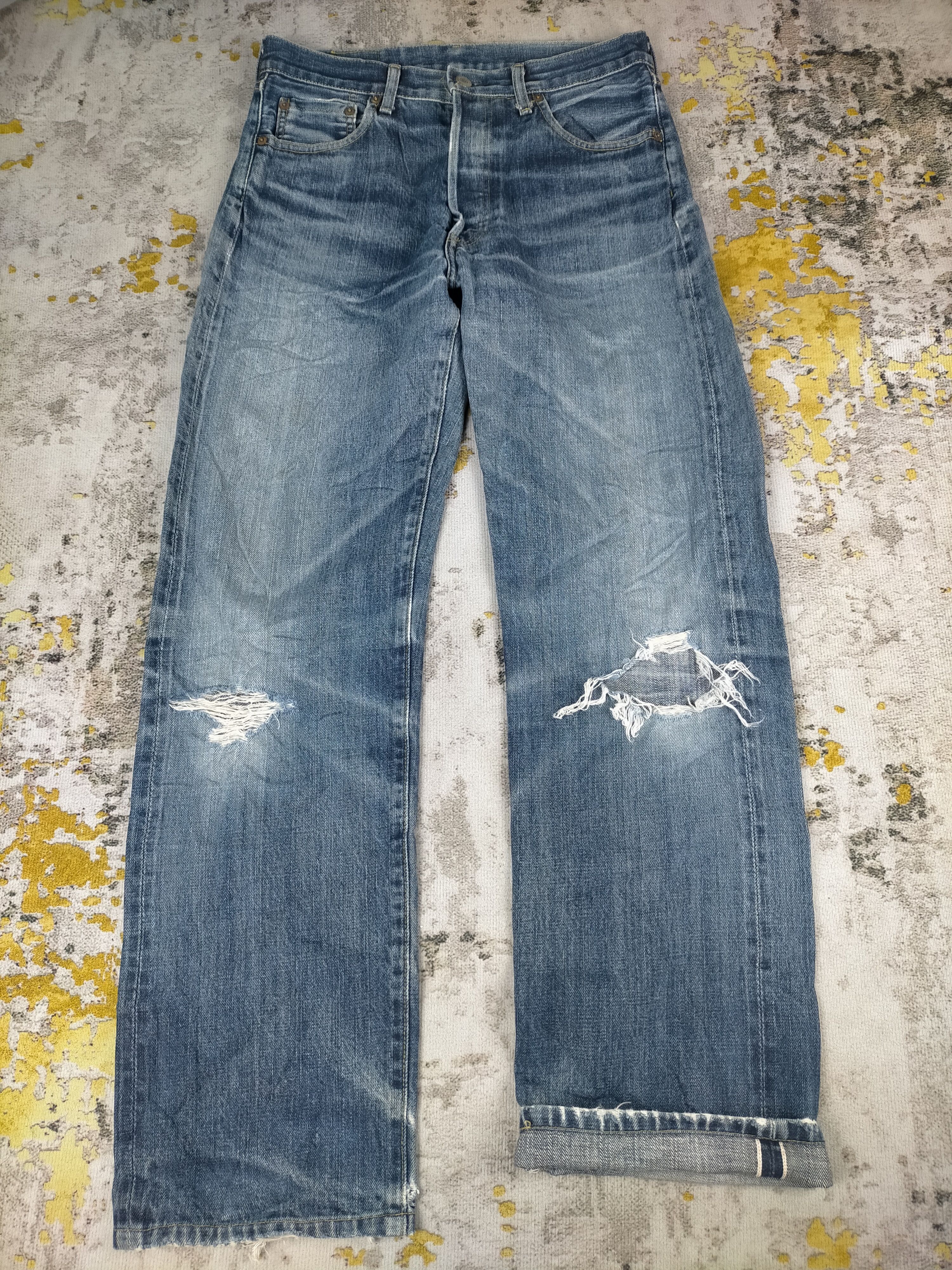 Levi's 🔥 Vintage 80s Levis 503B Big E Selvedge Distressed Jeans Size US 30 / EU 46 - 1 Thumbnail