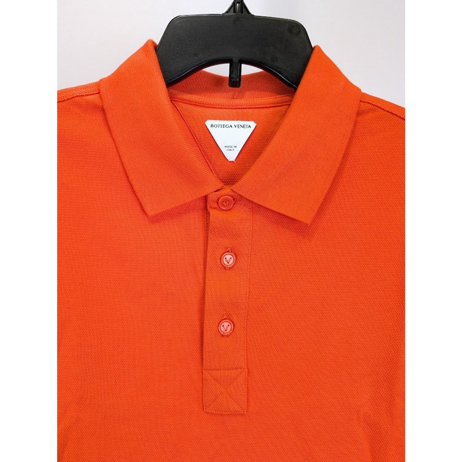 Bottega Veneta o1rshd1 Cotton Polo Shirt in Orange Size US L / EU 52-54 / 3 - 4 Thumbnail