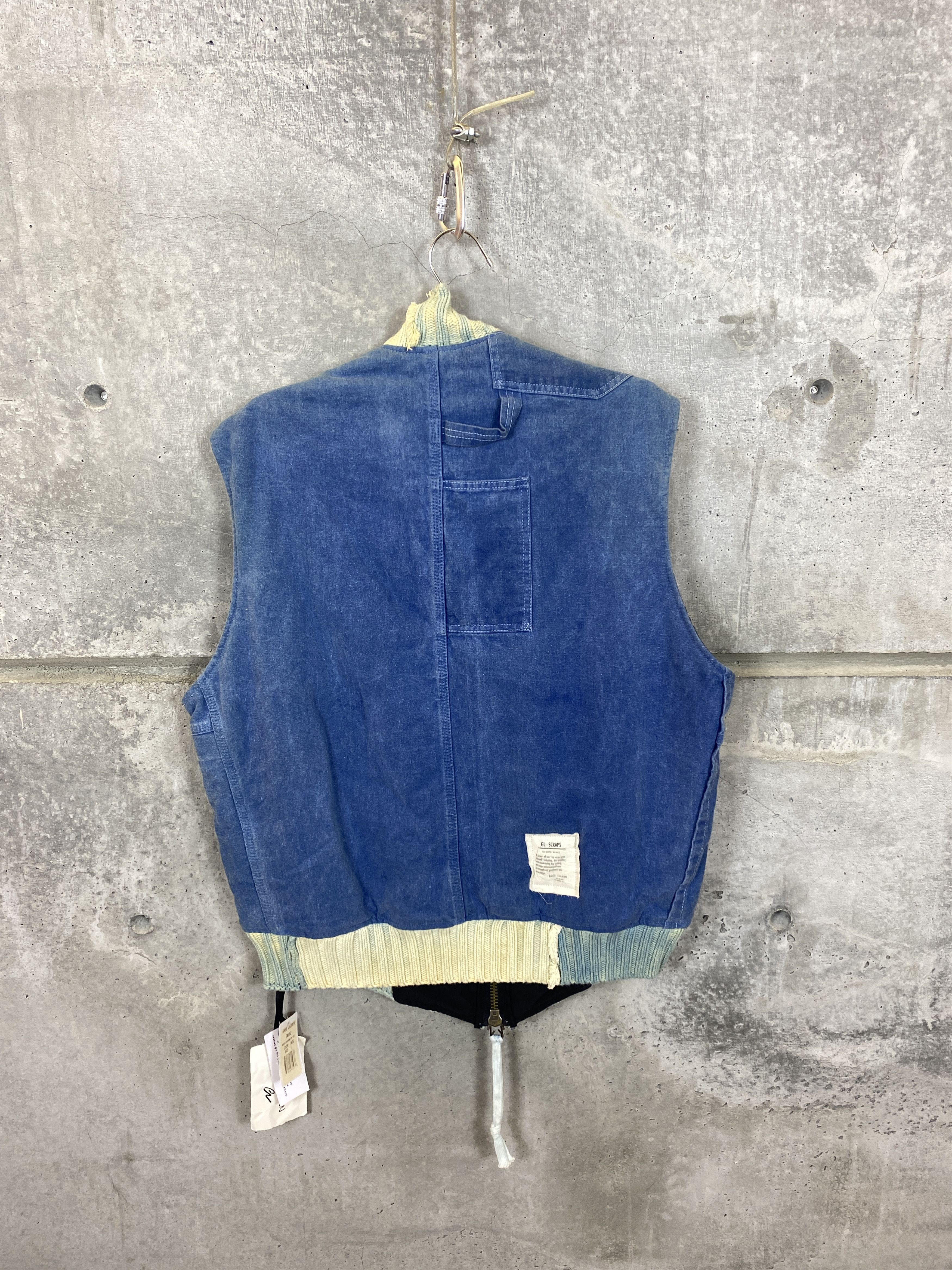 Greg Lauren GREG LAUREN INDIGO FISHERMAN ZIP VEST JACKET Size US XXL / EU 58 / 5 - 2 Thumbnail