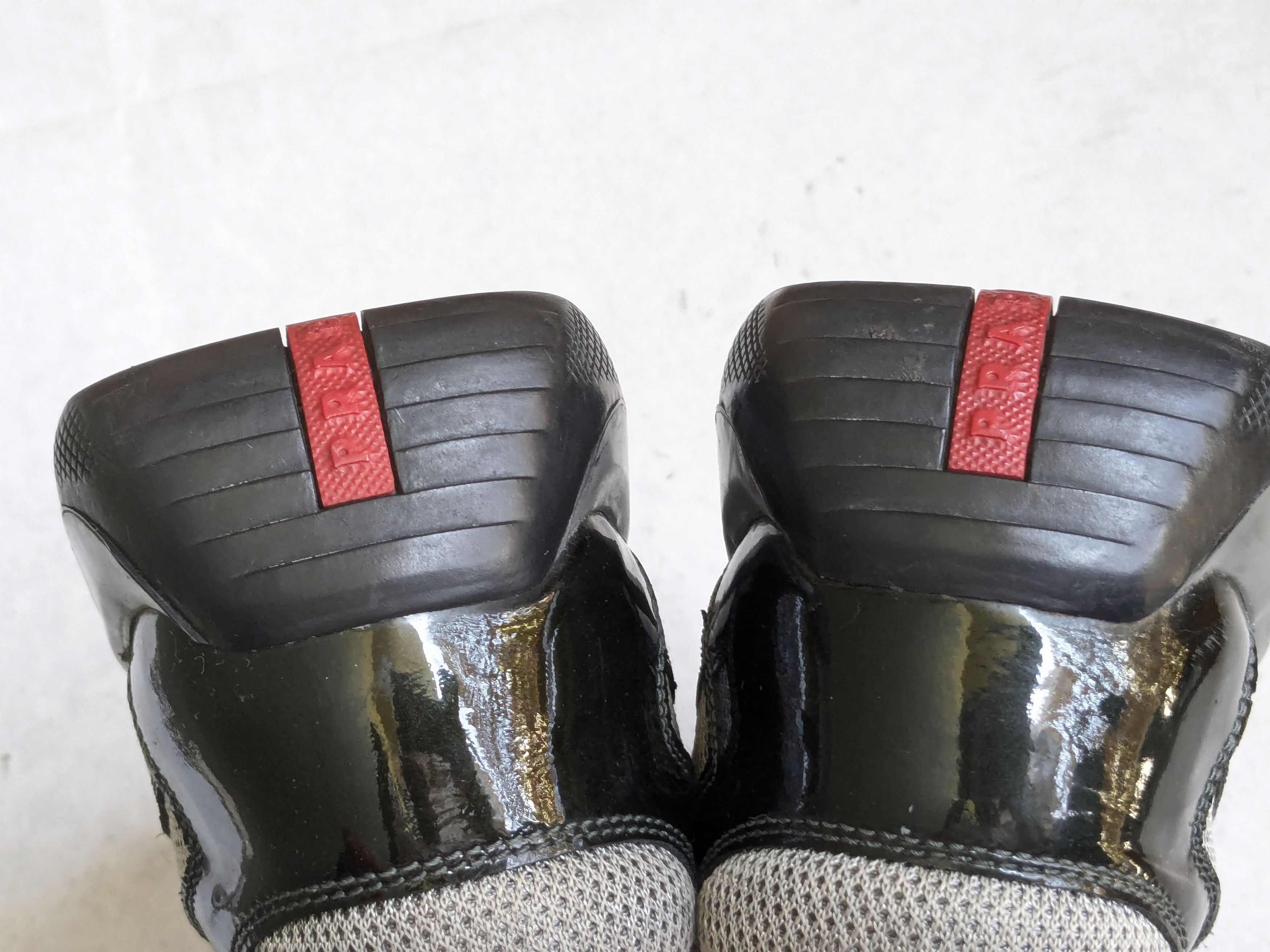 Prada Prada America's Cup Sneakers Gray Patent Leather 9 Low Top Size US 9 / EU 42 - 15 Thumbnail