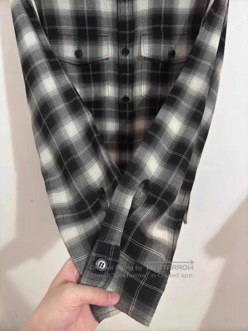 Saint Laurent Paris Saint Laurent Paris Point Collar Black and White and Grey Size US XS / EU 42 / 0 - 4 Thumbnail