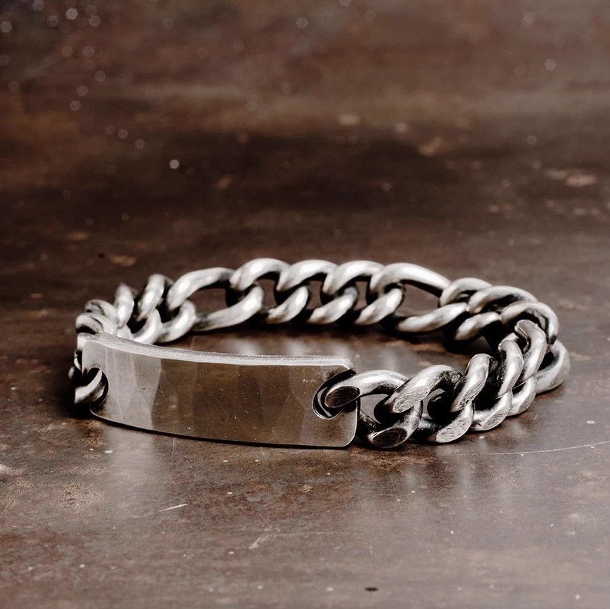 Werkstatt Munchen Vintage Werkstatt Munchen M2305 Heavy Silver Bracelet S+M Size ONE SIZE - 1 Thumbnail