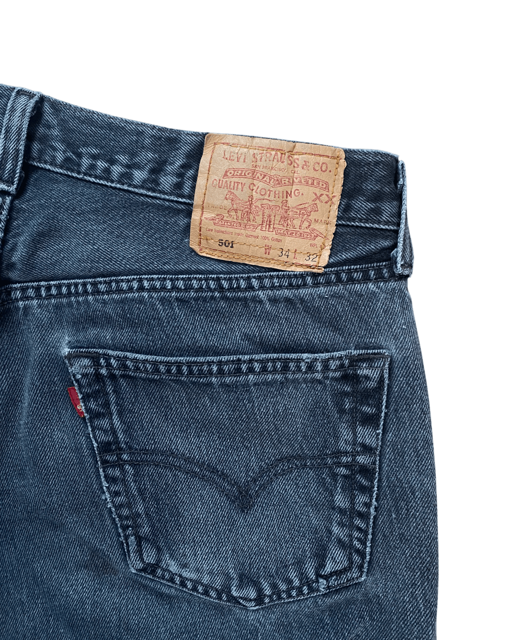 Levi's × Levi's Vintage Clothing 501 Levi's Black Denim Cropped Leg Size US 34 / EU 50 - 5 Thumbnail