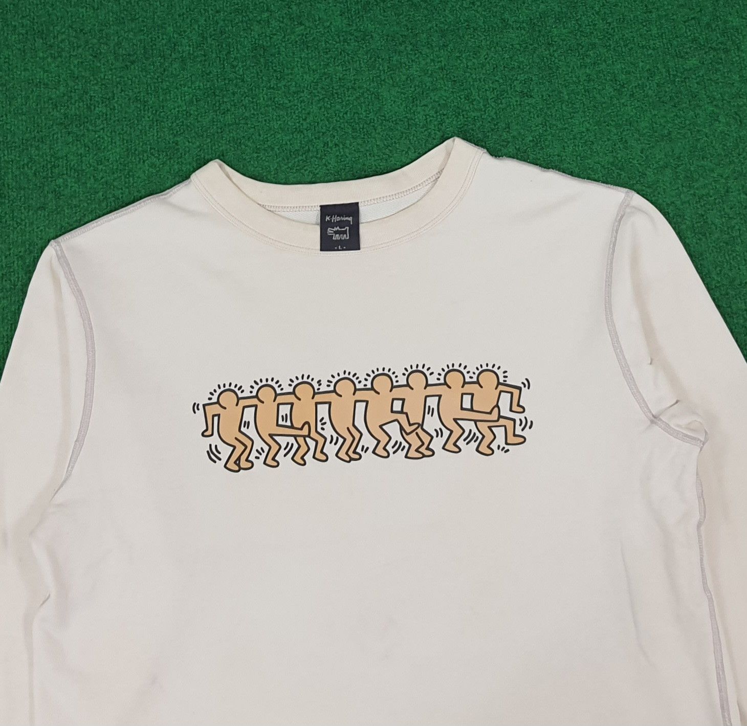 Keith Haring × Vintage Vintage Keith Haring Streetwear Sweatshirts Size US L / EU 52-54 / 3 - 2 Thumbnail