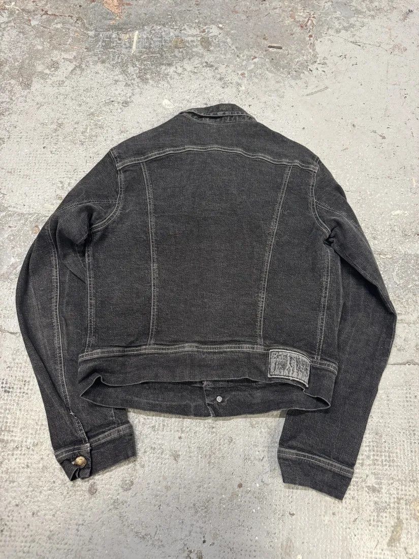 Vintage 2000s Plein Sud Cropped Grey Denim Jacket Size S / US 4 / IT 40 - 2 Thumbnail