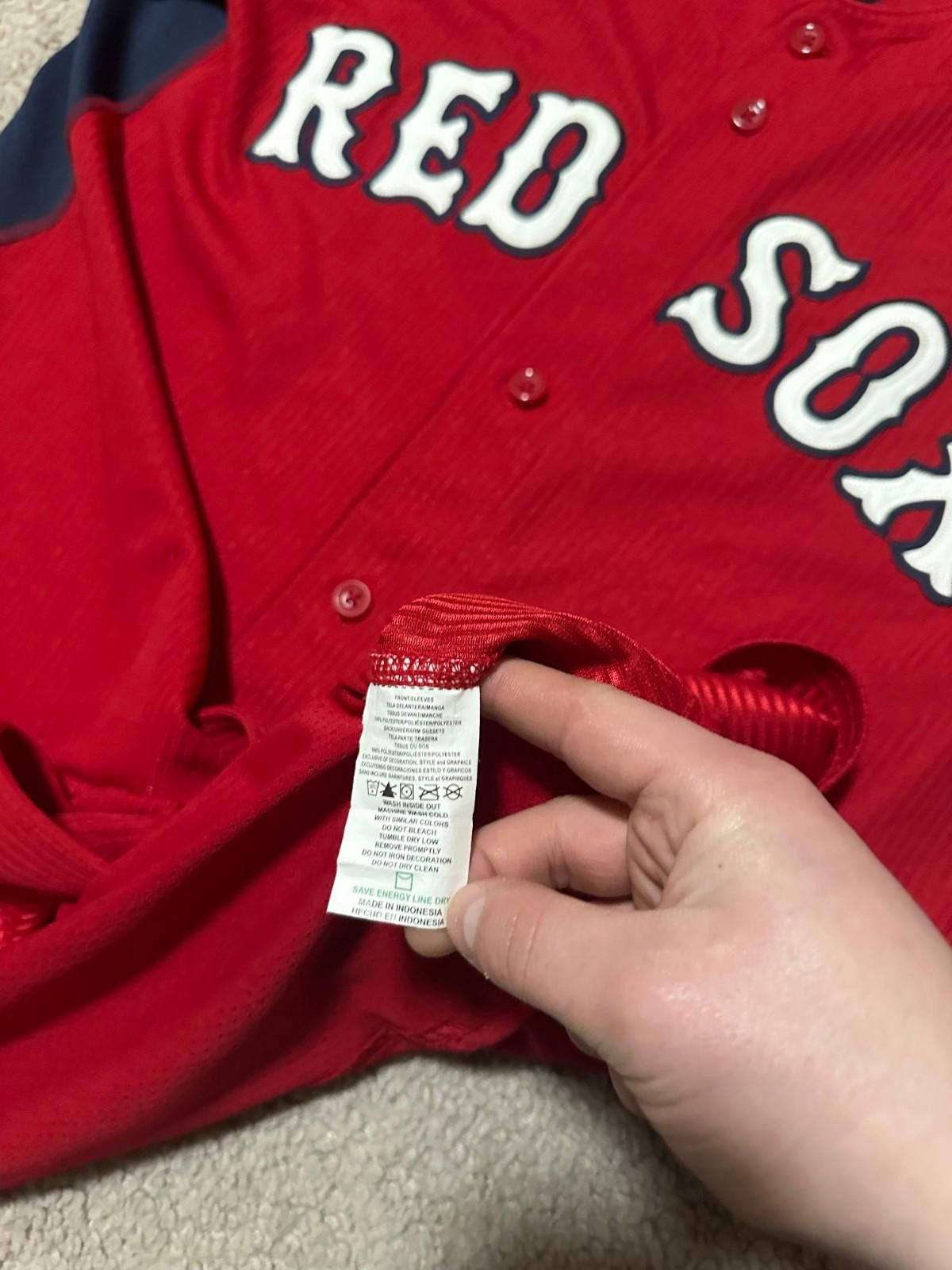 Majestic SIZEMORE Majestic BOSTON RED SOX Jersey 52 MLB Baseball Size US L / EU 52-54 / 3 - 5 Thumbnail