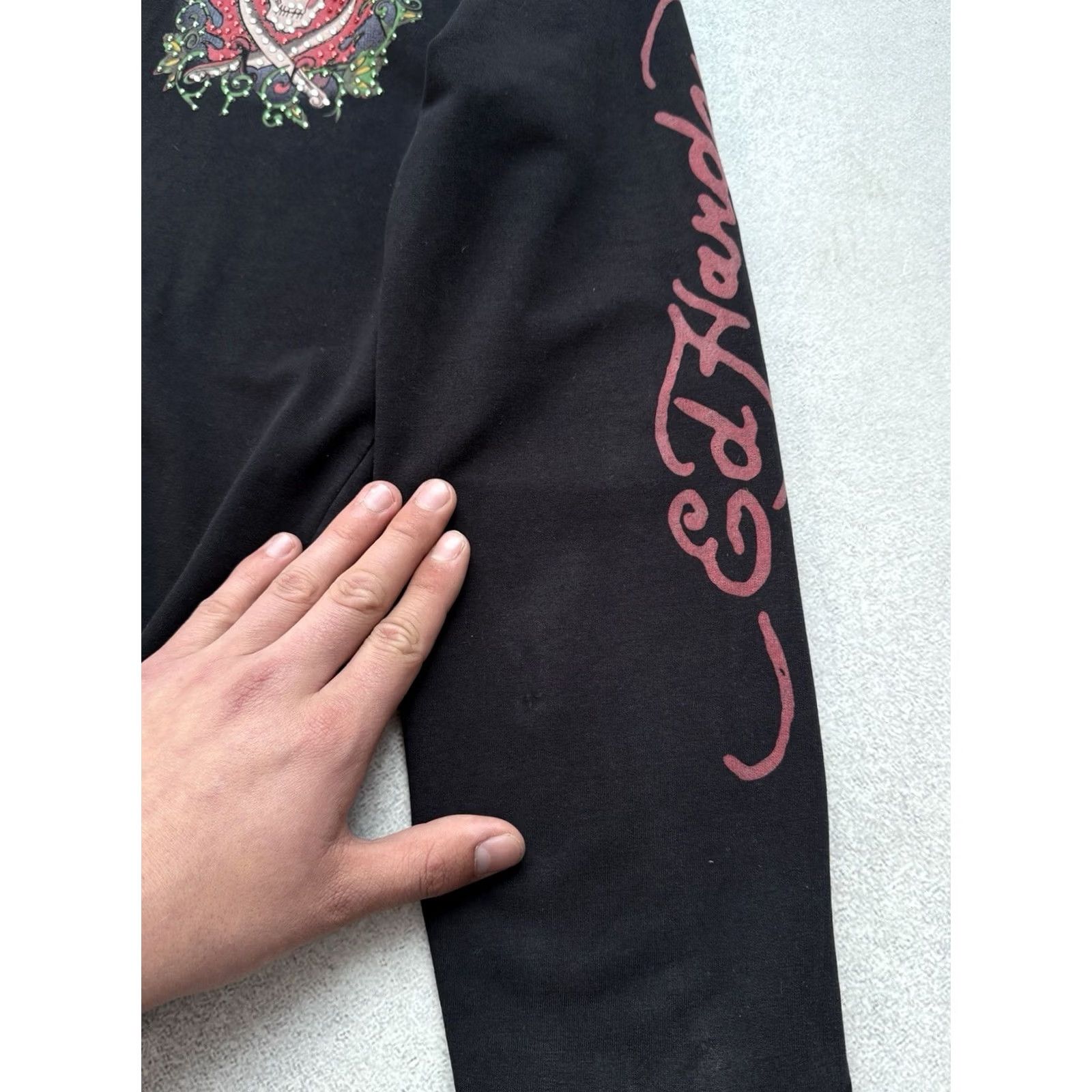 Ed Hardy Ed Hardy Scull Hoodie Full Zip Vintage Men’s M Black Size US M / EU 48-50 / 2 - 7 Thumbnail