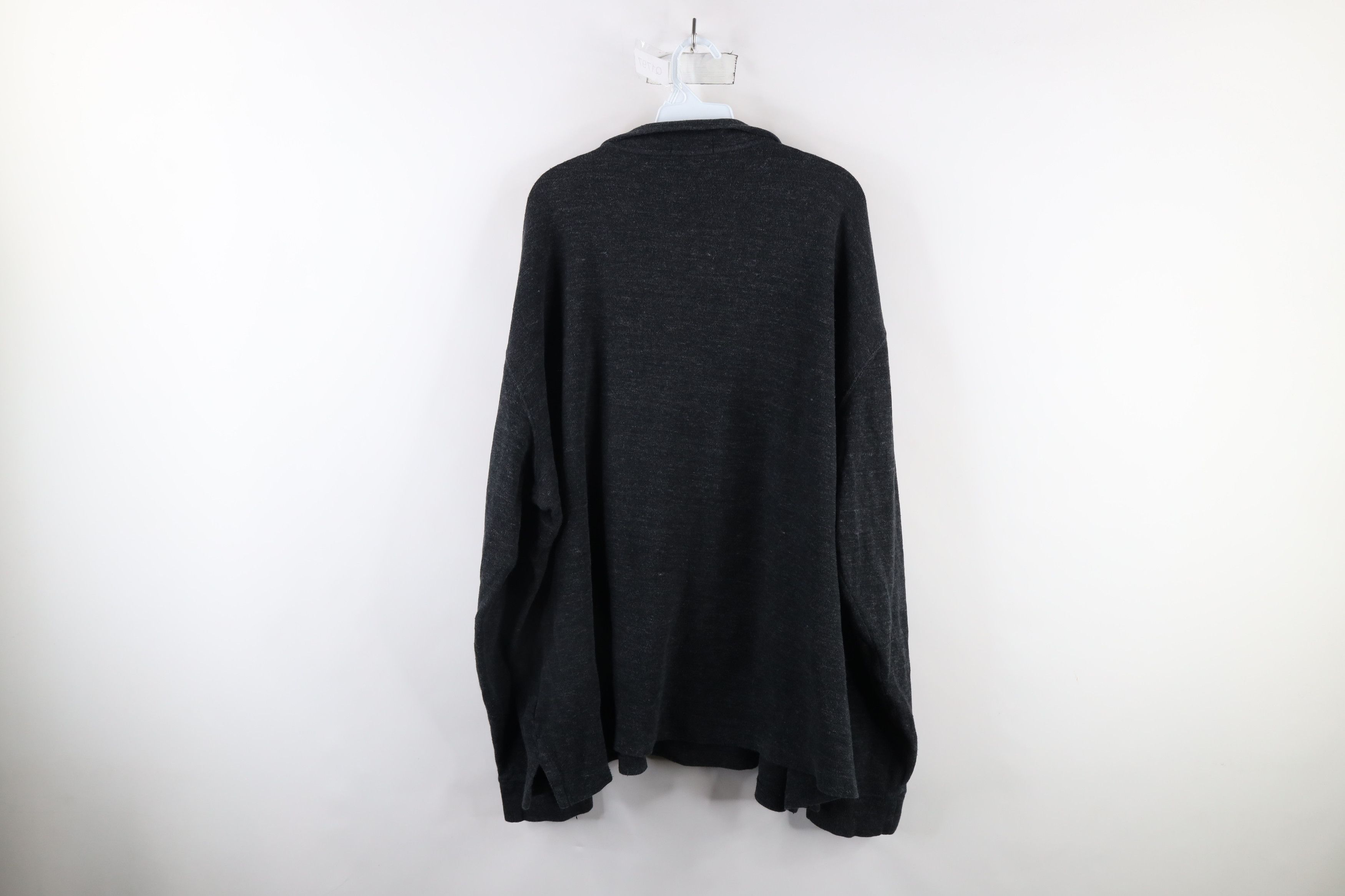 Ralph Lauren × Vintage Ralph Lauren Cotton Ribbed Knit Half Zip Pullover Sweater Size ONE SIZE - 8 Thumbnail