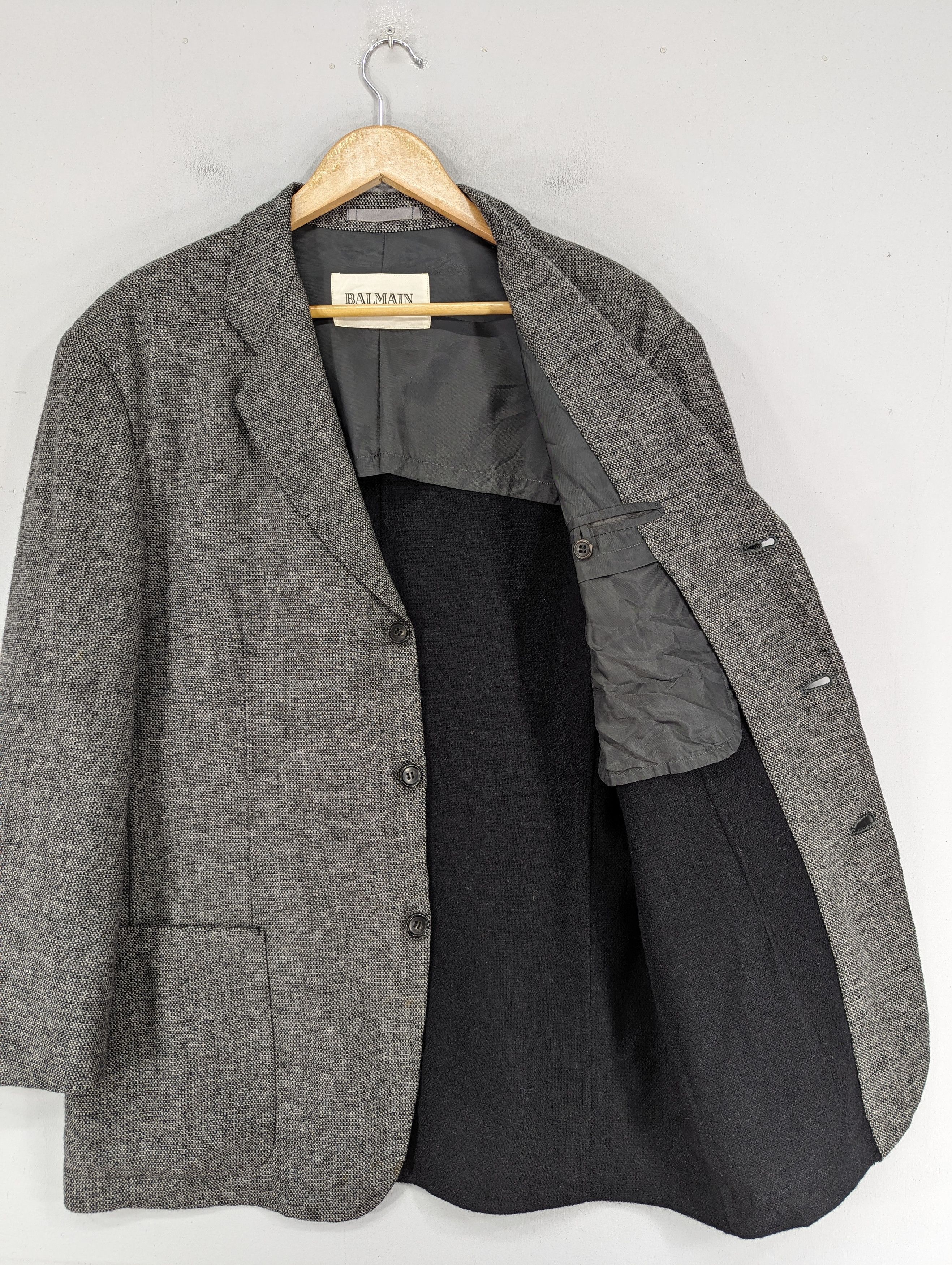 Balmain 🔥RARE🔥Vintage Balmain Wool Style Blazer Jacket Size US L / EU 52-54 / 3 - 8 Thumbnail