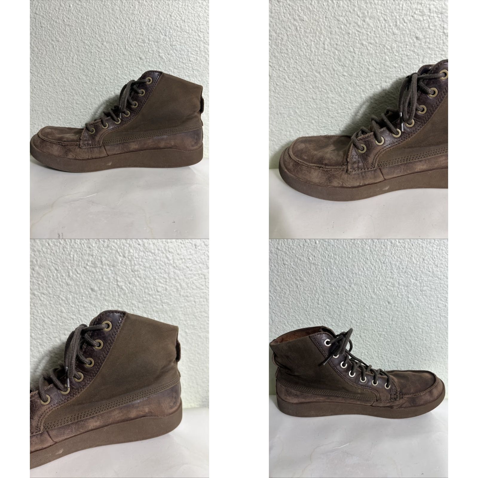 Olukai OluKai Molina Boots Mens Size 10.5 Leather Waterproof Ankle Biker Brown Tan Casual Fall Winter Spring Shoes Size US 11 / EU 44 - 10 Thumbnail