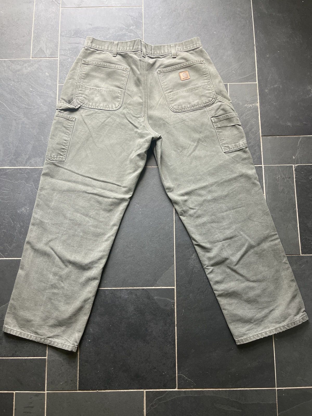 Carhartt Carhartt Olive Green Work Pants Size US 36 / EU 52 - 2 Thumbnail