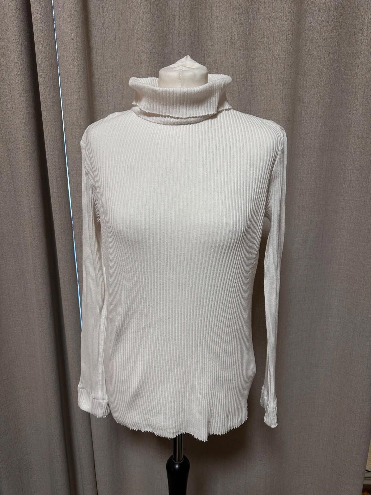 Helmut Lang Helmut Lang ribbed-knit long-sleeve top sz L Size L / US 10 / IT 46 - 1 Thumbnail
