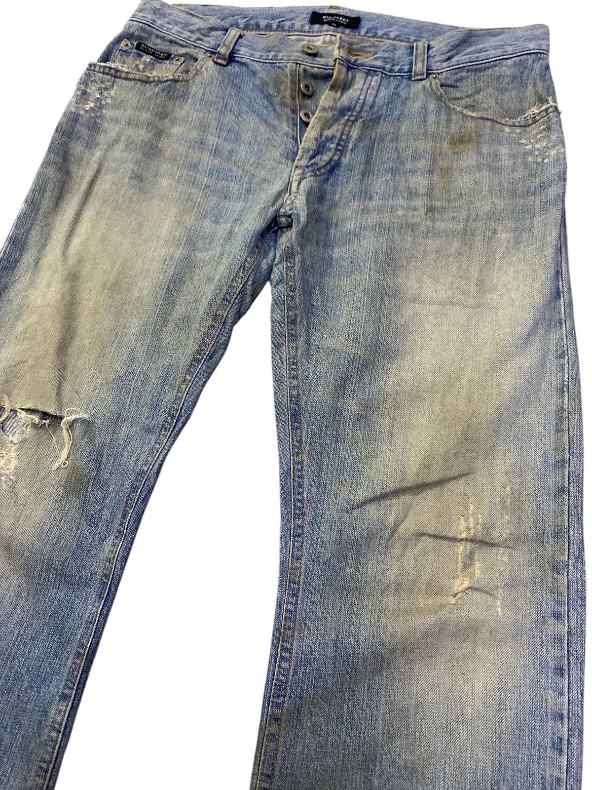 Burberry × If Six Was Nine Burberry Black Label Distressed Denim Size US 32 / EU 48 - 5 Thumbnail