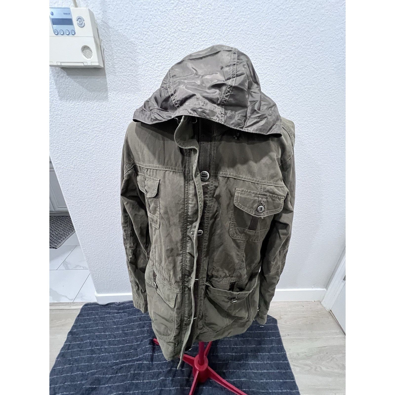 Kuhl KUHLREKON JACKET OLIVE GREEN UTILITY Hiking CARGO ZIP HOODED Size M / US 6-8 / IT 42-44 - 2 Thumbnail