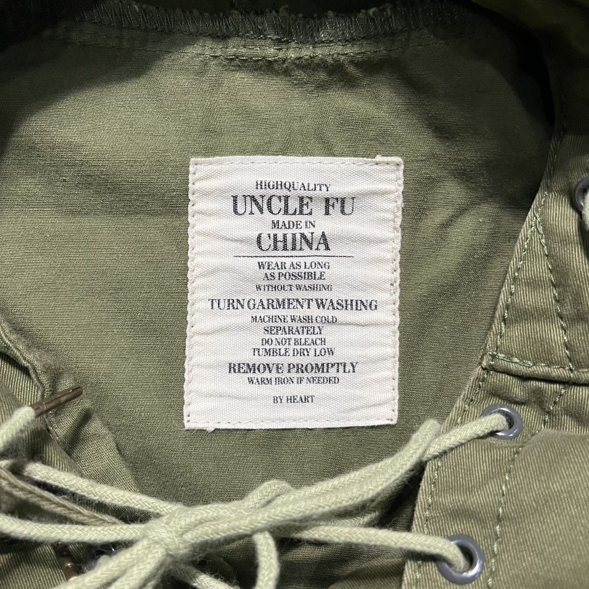 Japanese Brand × Vintage Uncle Fu by Heart Military Anorak Jacket Size US L / EU 52-54 / 3 - 6 Thumbnail