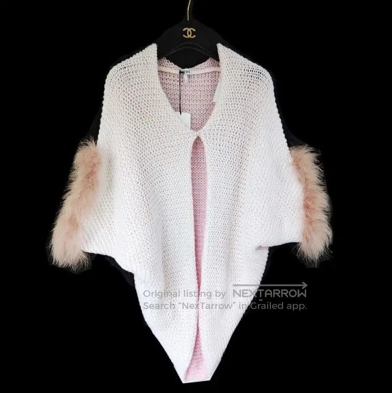 Loewe Loewe White Wool Short Sleeve Cardigan . Size M / US 6-8 / IT 42-44 - 1 Thumbnail