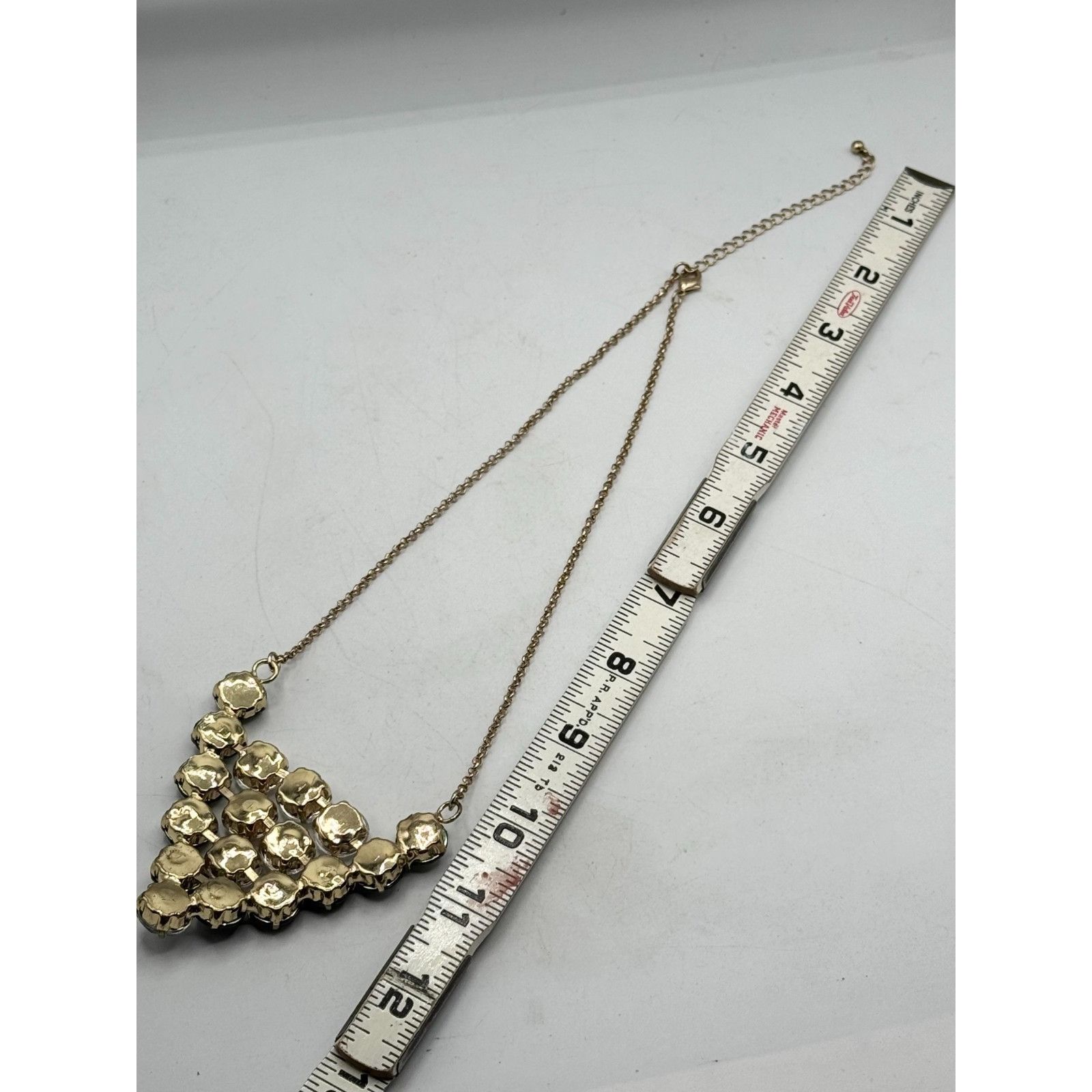 Other Green rhinestone triangle necklace Size ONE SIZE - 5 Thumbnail