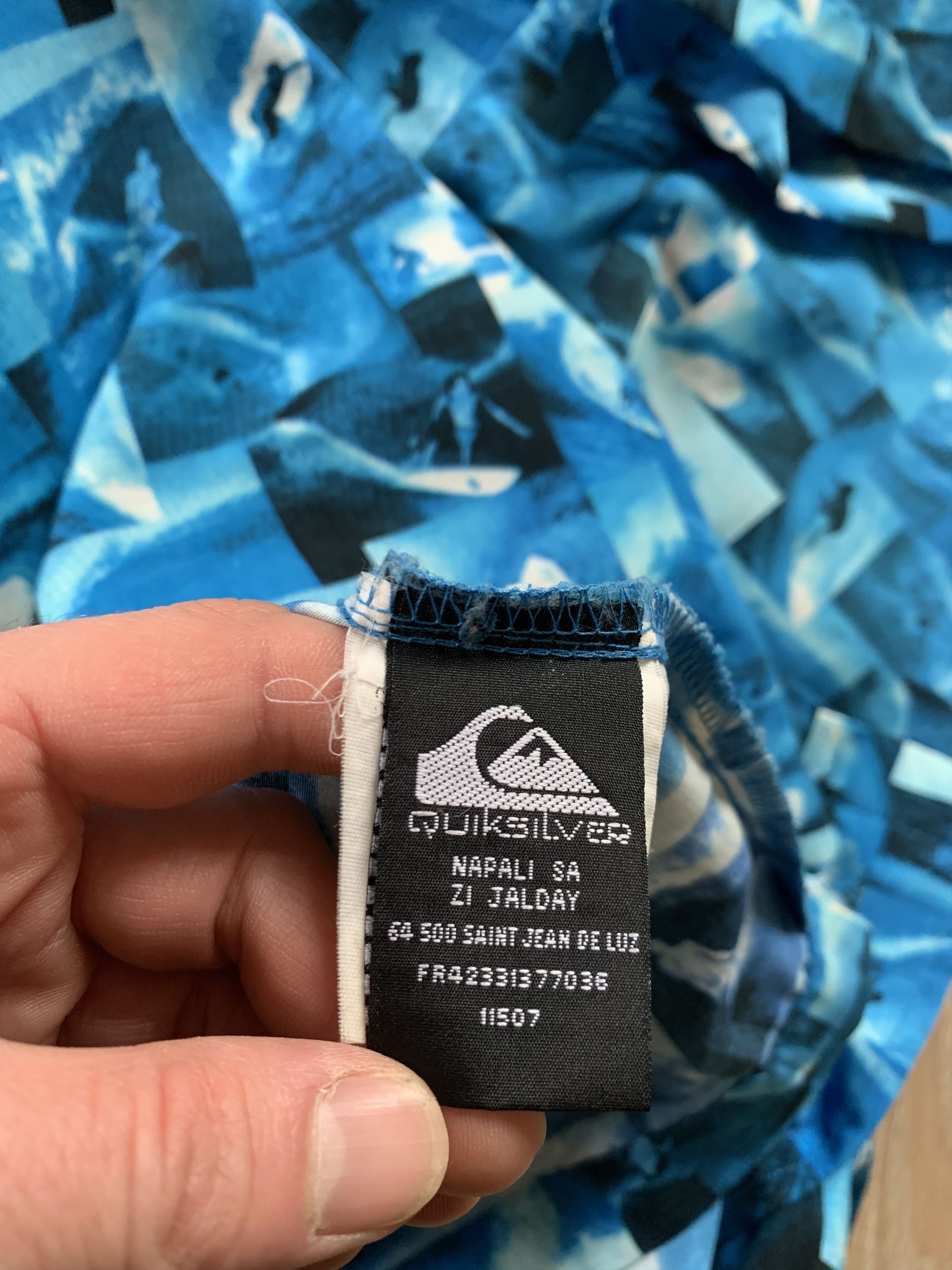 Quiksilver Quicksilver Blue Vintage Hawaiian Shirt Size US M / EU 48-50 / 2 - 7 Thumbnail