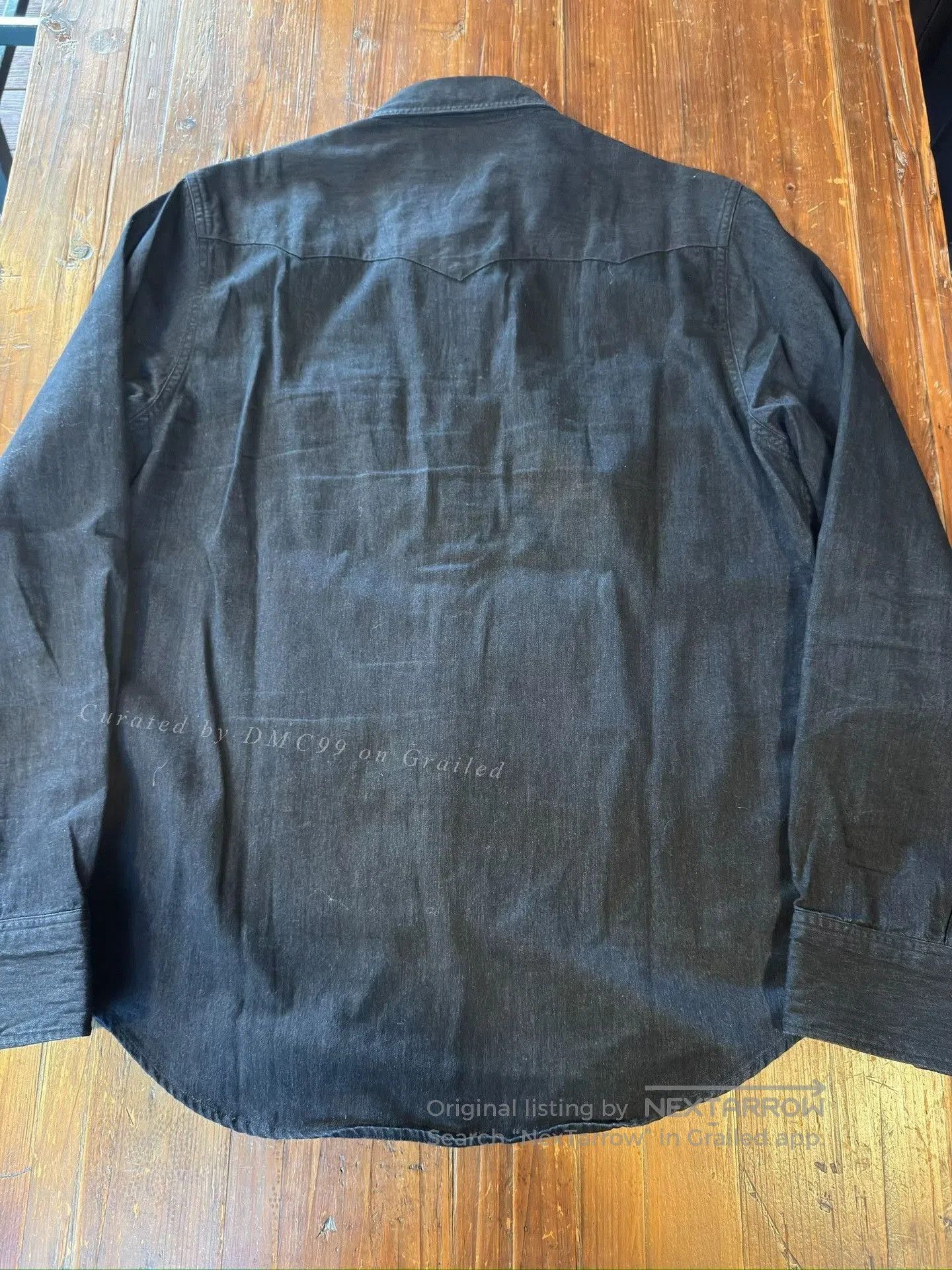 RRL Ralph Lauren RRL Ralph Lauren Black Denim Shirt. Size US M / EU 48-50 / 2 - 2 Thumbnail