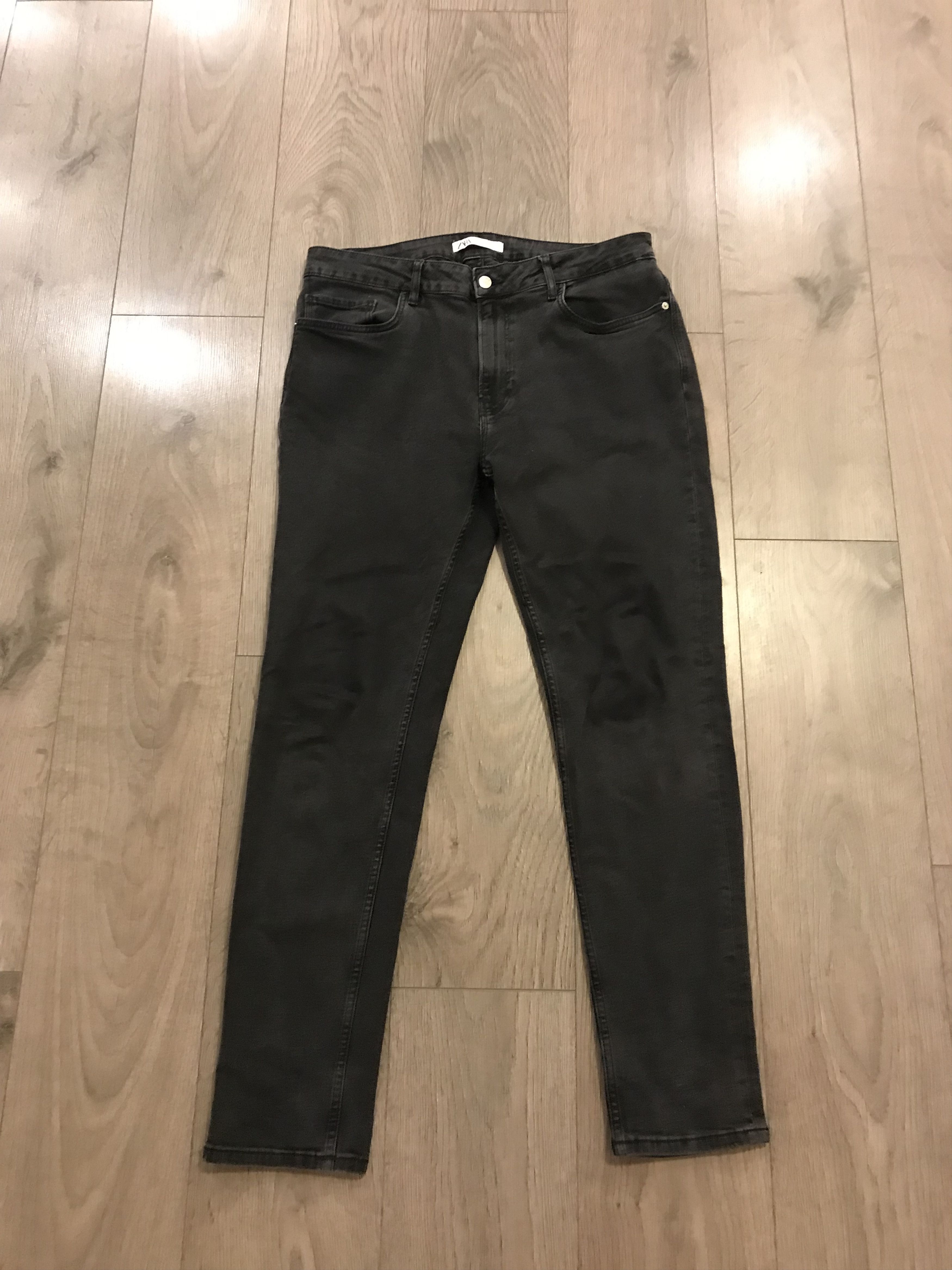 Zara Zara Man Classic Light Wash Black Denim Size US 36 / EU 52 - 1 Thumbnail