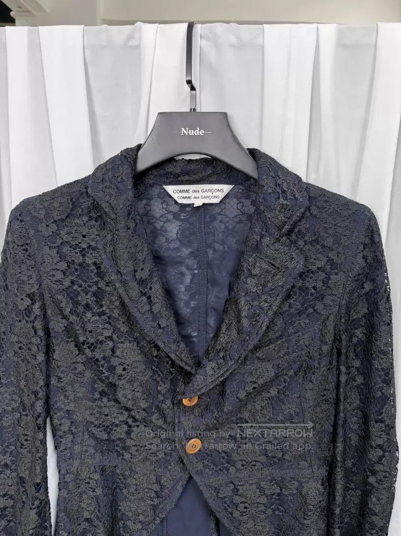 Comme des Garcons Comme Des Garcons Lace tailcoat with floral pattern and st Size S / US 4 / IT 40 - 6 Thumbnail