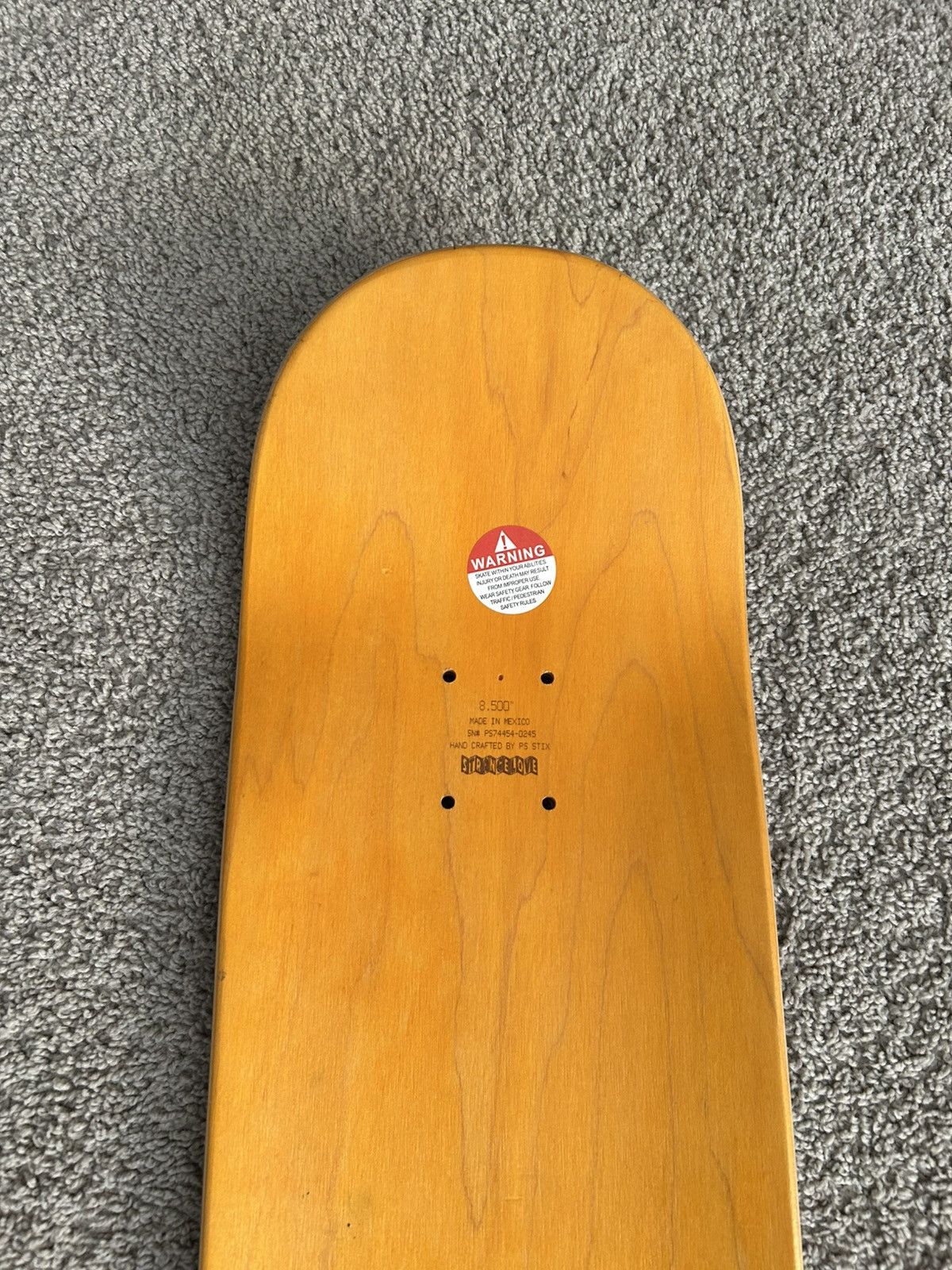 StrangeLove Skateboards StrangeLove Heart Skull Skateboard Deck Size ONE SIZE - 5 Thumbnail