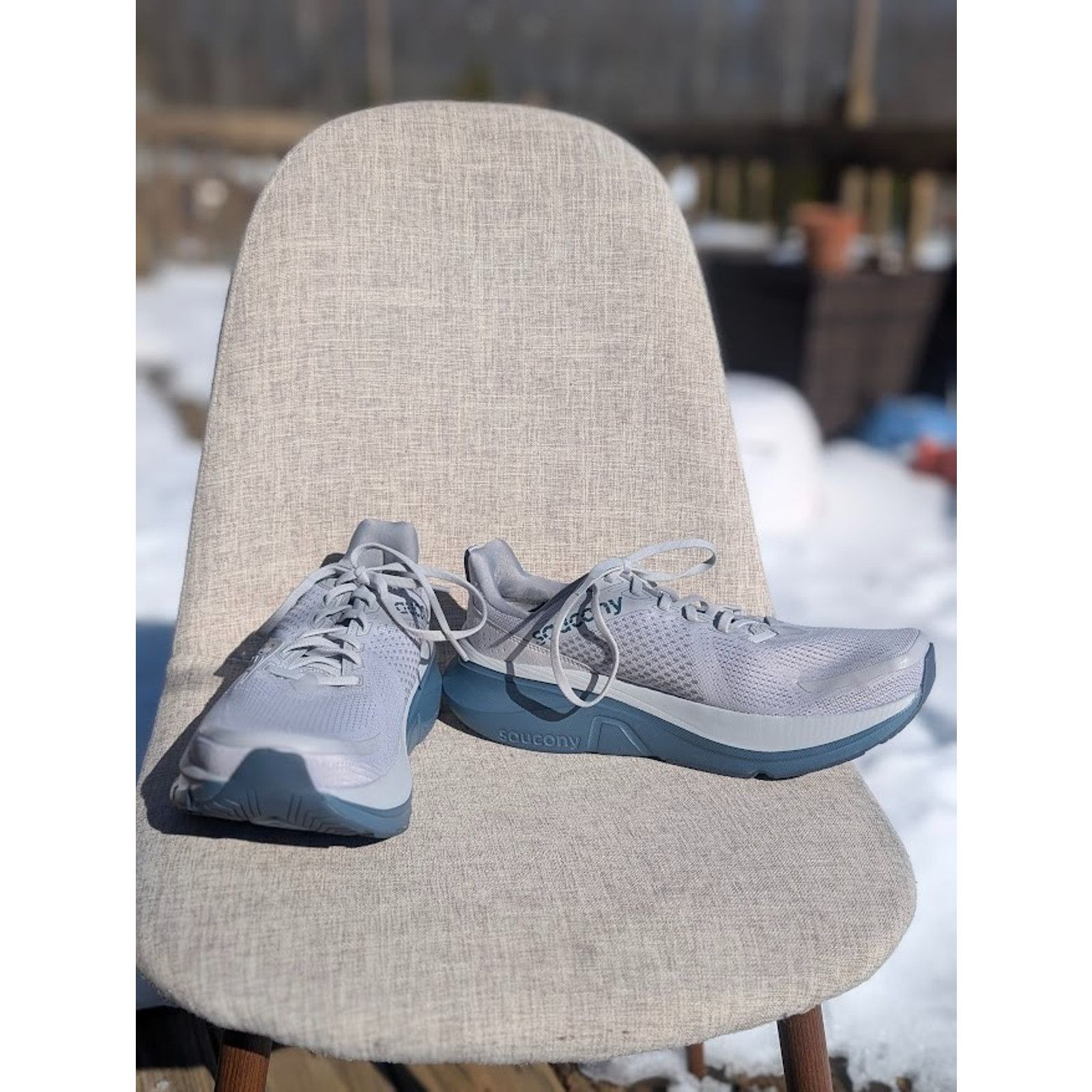 Saucony Saucony Guide 17 Men’s Running Shoe Sz 12 Gray Cloud Mirage Size US 12 / EU 45 - 1 Thumbnail