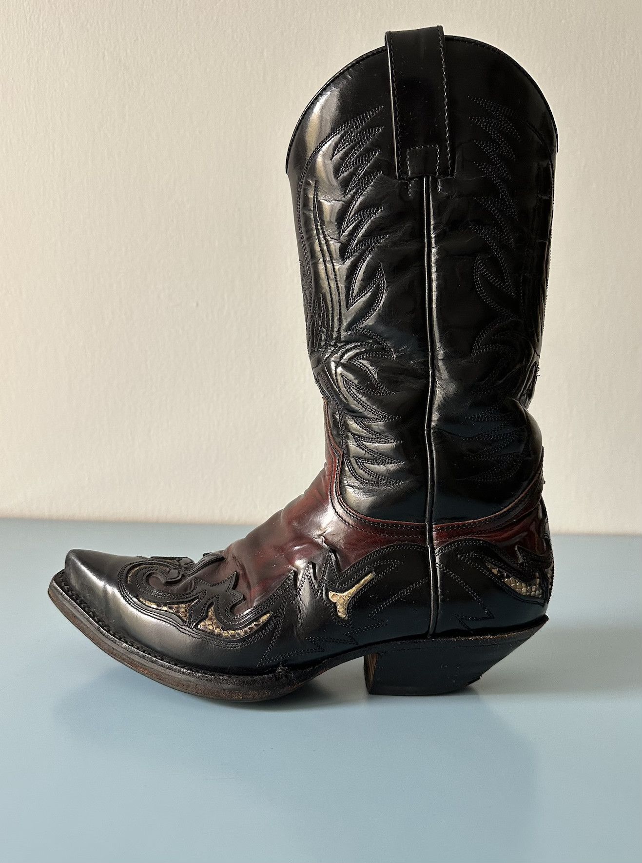 Sendra Sendra Cuban Heel Cowboy Boots - UK7/EU40 leather & python Size US 7 / EU 40 - 6 Thumbnail