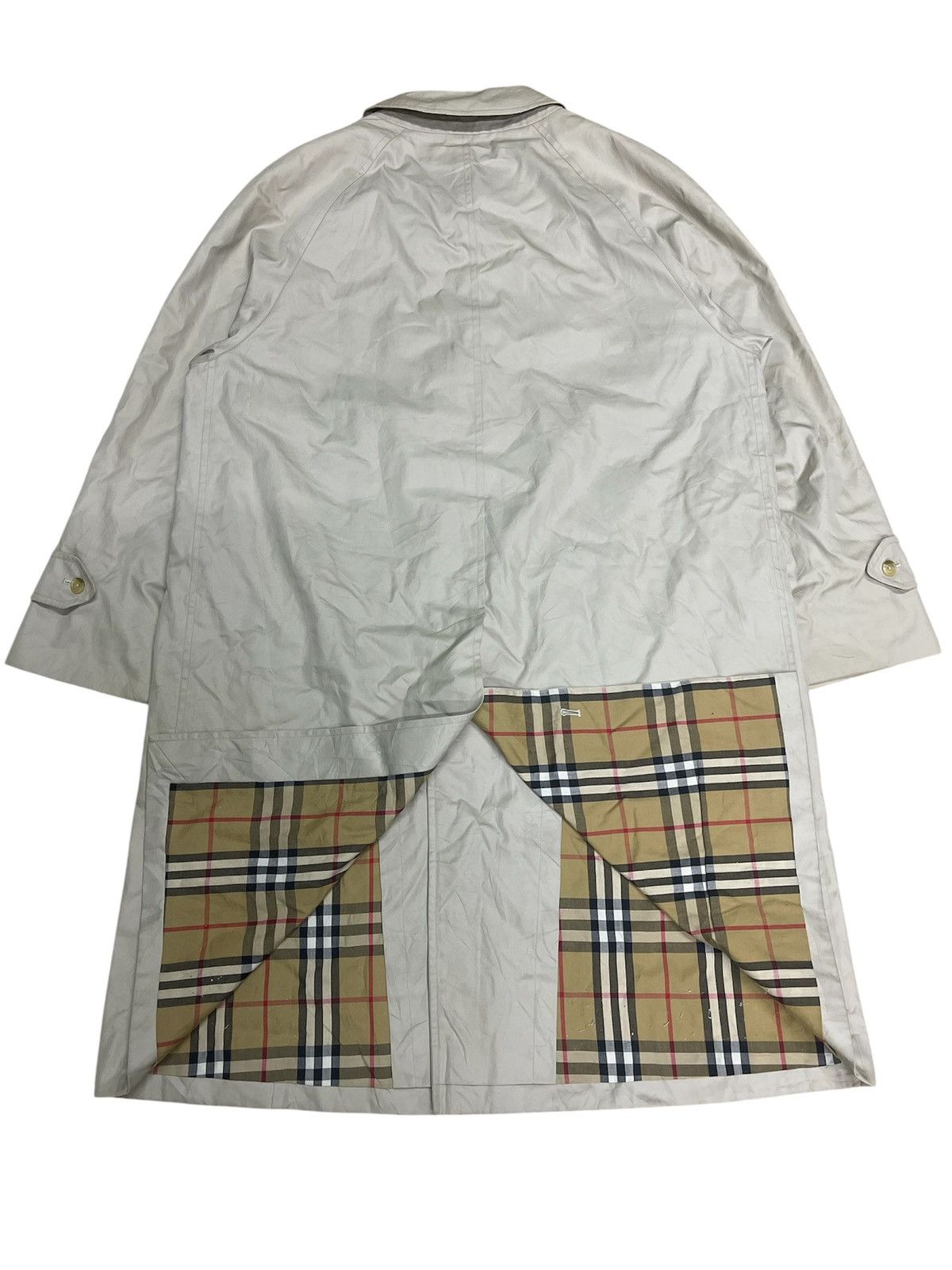 Burberry Vintage Burberrys Nova Check Lined Rain Mac Trench Coat Size US L / EU 52-54 / 3 - 6 Thumbnail