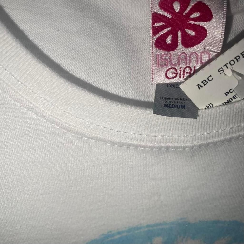 Other Island Girl Maui T Shirt White Hawaii Top Beach Palms Size M / US 6-8 / IT 42-44 - 4 Thumbnail