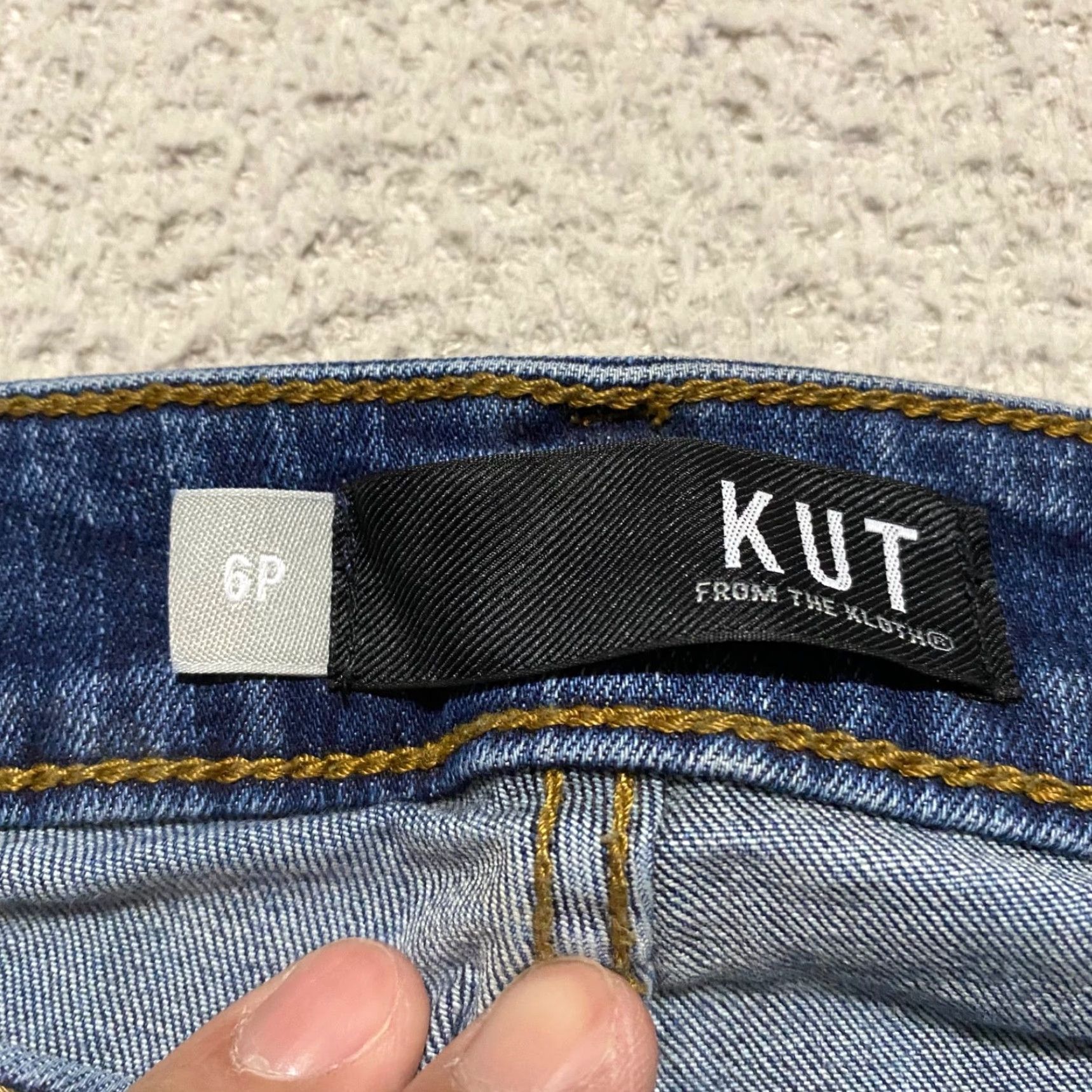 Vintage KUT from the Kloth Jeans Womens 6P Blue Denim Mia Toothpick Skinny Low Rise Jeans? Size 28" / US 6 / IT 42 - 3 Thumbnail