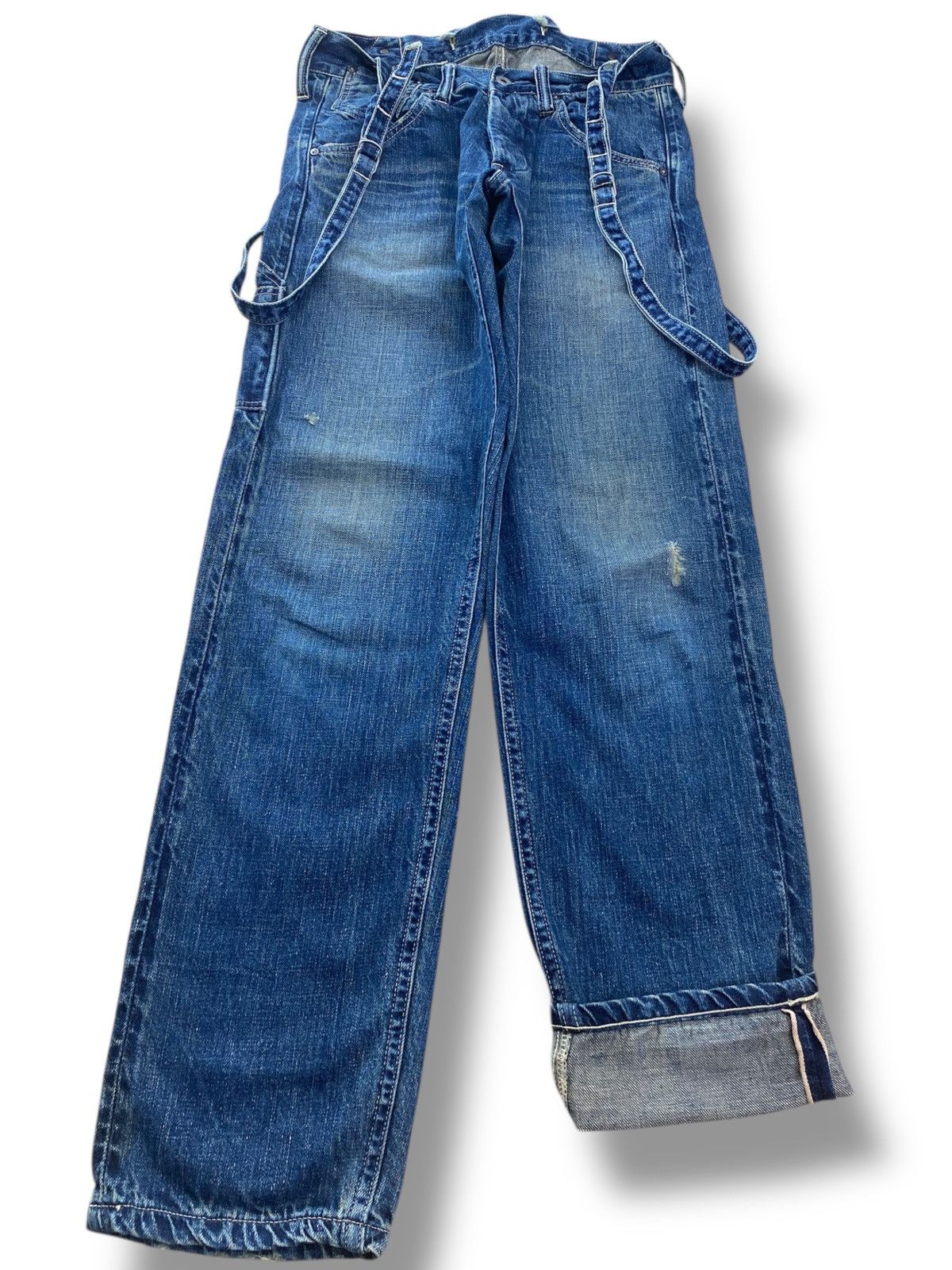 Johnbull Johnbull X Selvedge Suspenders Navy blue Skinny Jeans Size US 28 / EU 44 - 1 Thumbnail