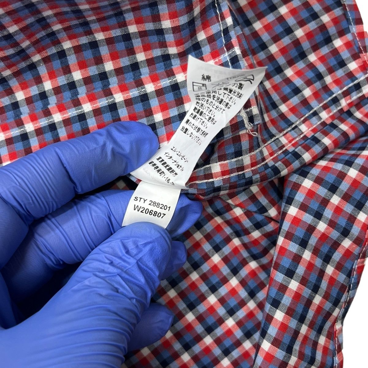 L.L. Bean LL Bean Large Short Sleeve Shirt Red/ Blue Check Plaid Size US L / EU 52-54 / 3 - 6 Thumbnail