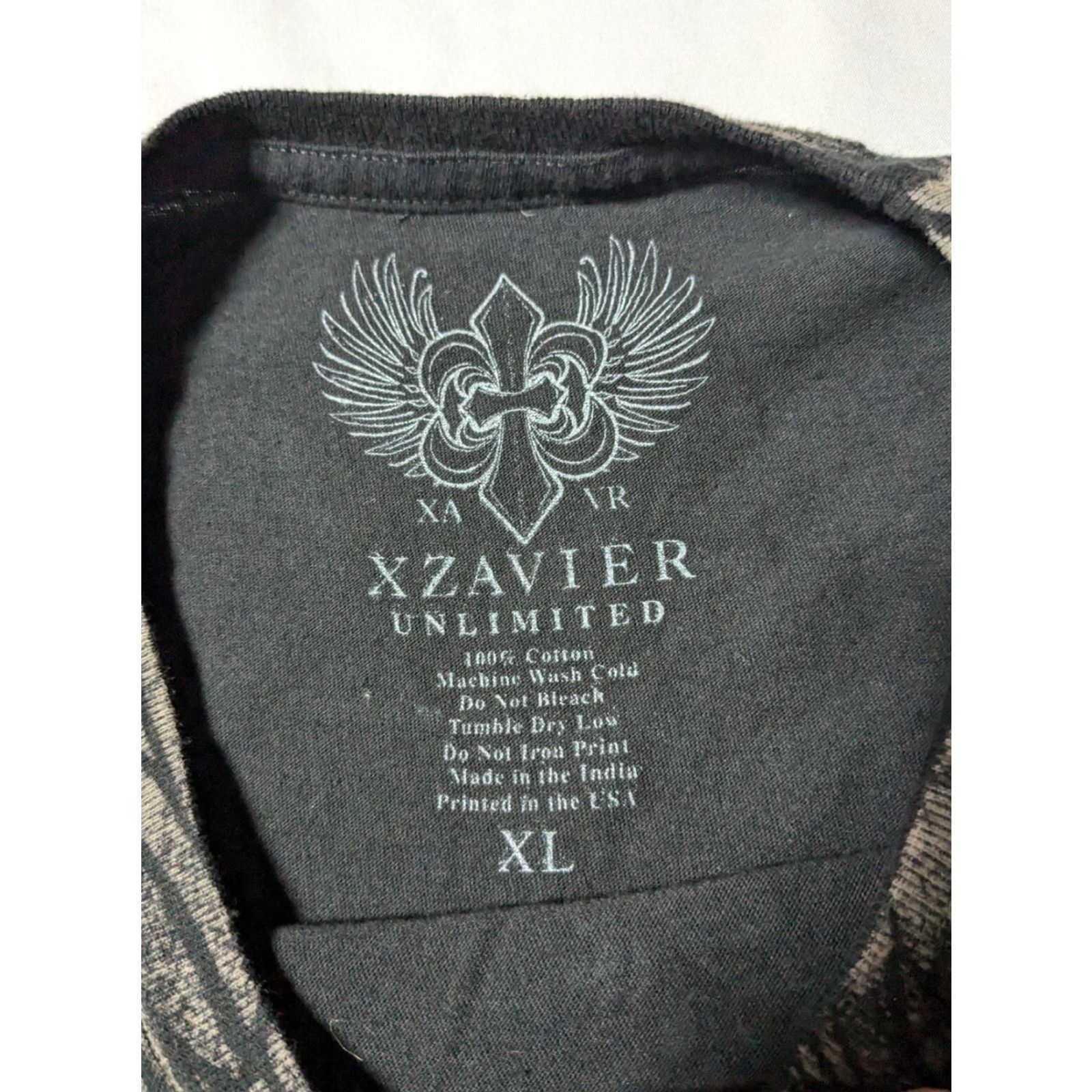Affliction XZAVIER UNLIMITED Men T-Shirt XL Black Cotton MMA AFFLICTION STYLE Y2K EUC Size US XL / EU 56 / 4 - 6 Thumbnail